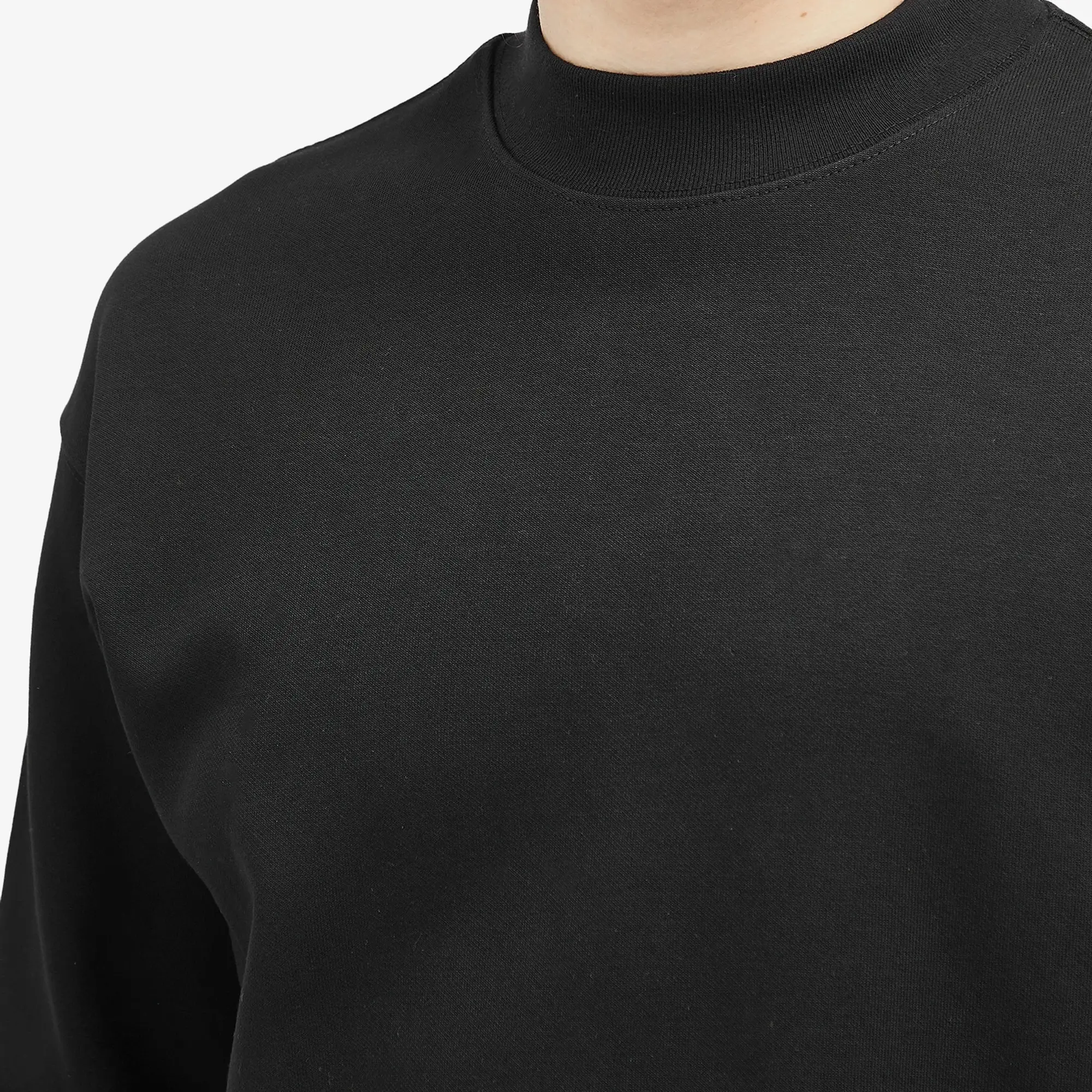 FrizmWORKS Men's Mock Neck Long Sleeve T-Shirt Black