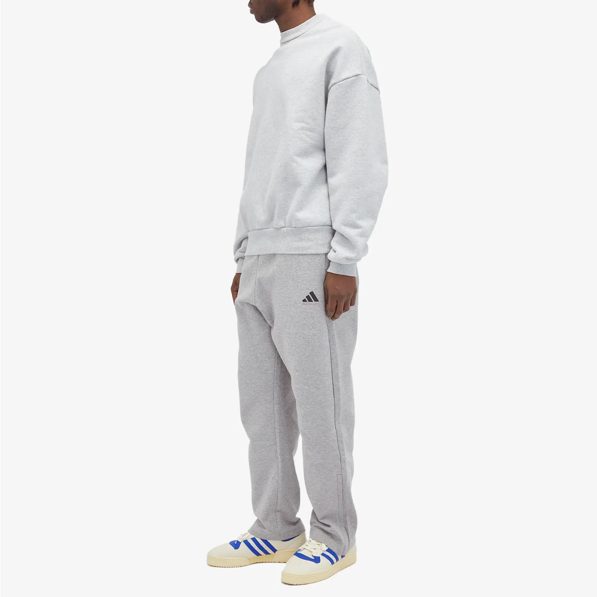 Adidas Men's Basketball Track Pant Medium Grey Heather