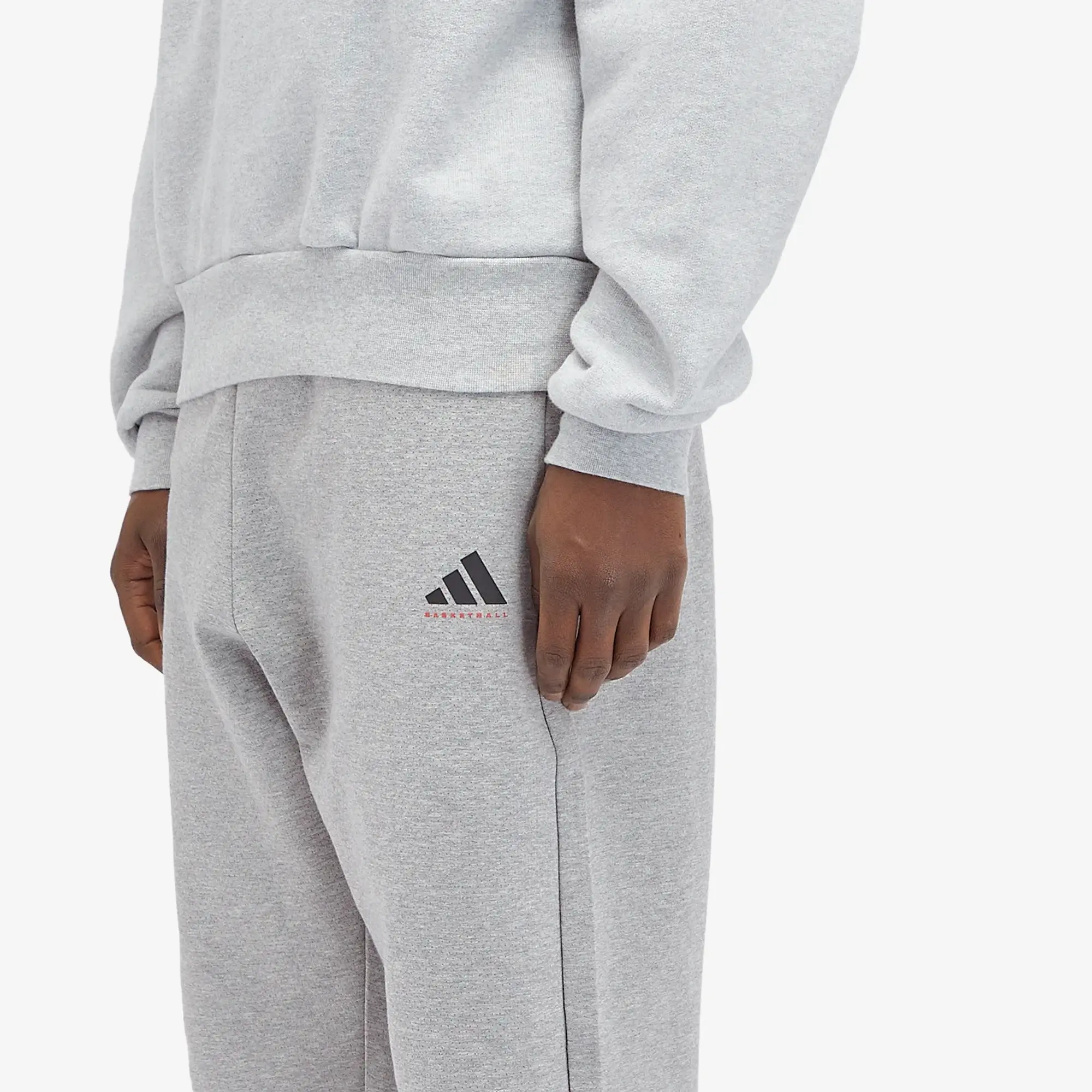 Adidas Men's Basketball Track Pant Medium Grey Heather