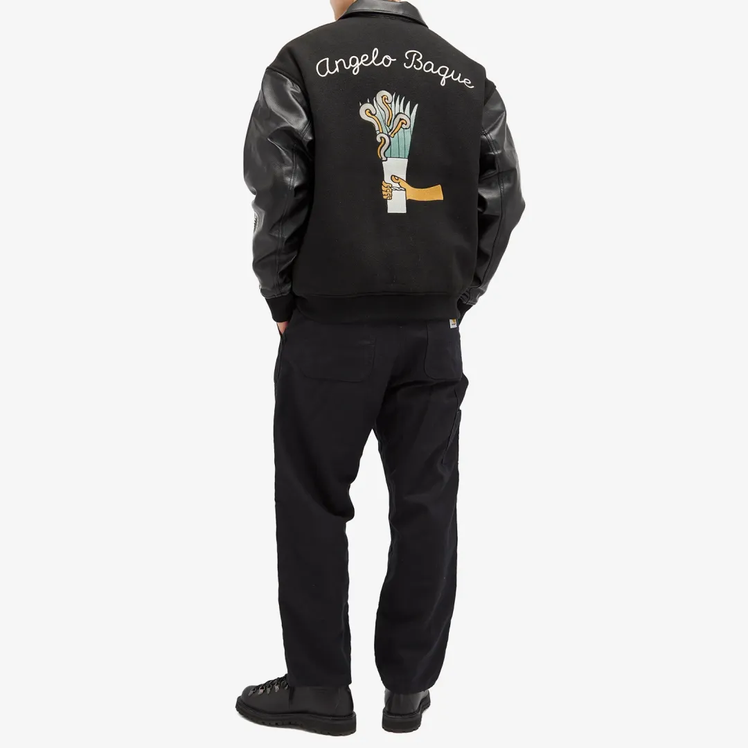 Champion Men's x Angelo Baque Varsity Jacket Black | GP204001-X001