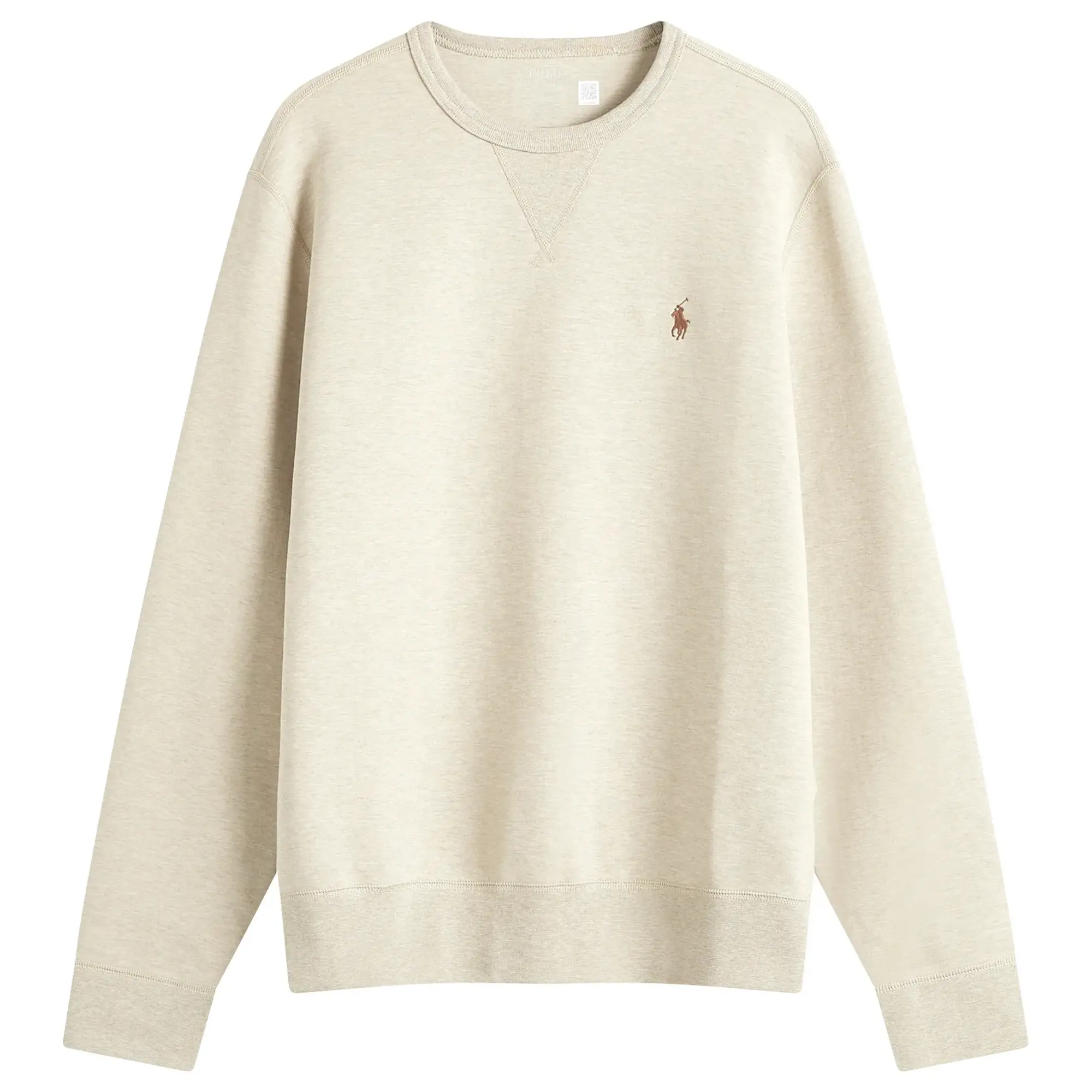 Polo Ralph Lauren Men's Double Knit Crew Sweatshirt Tuscan Beige Heather