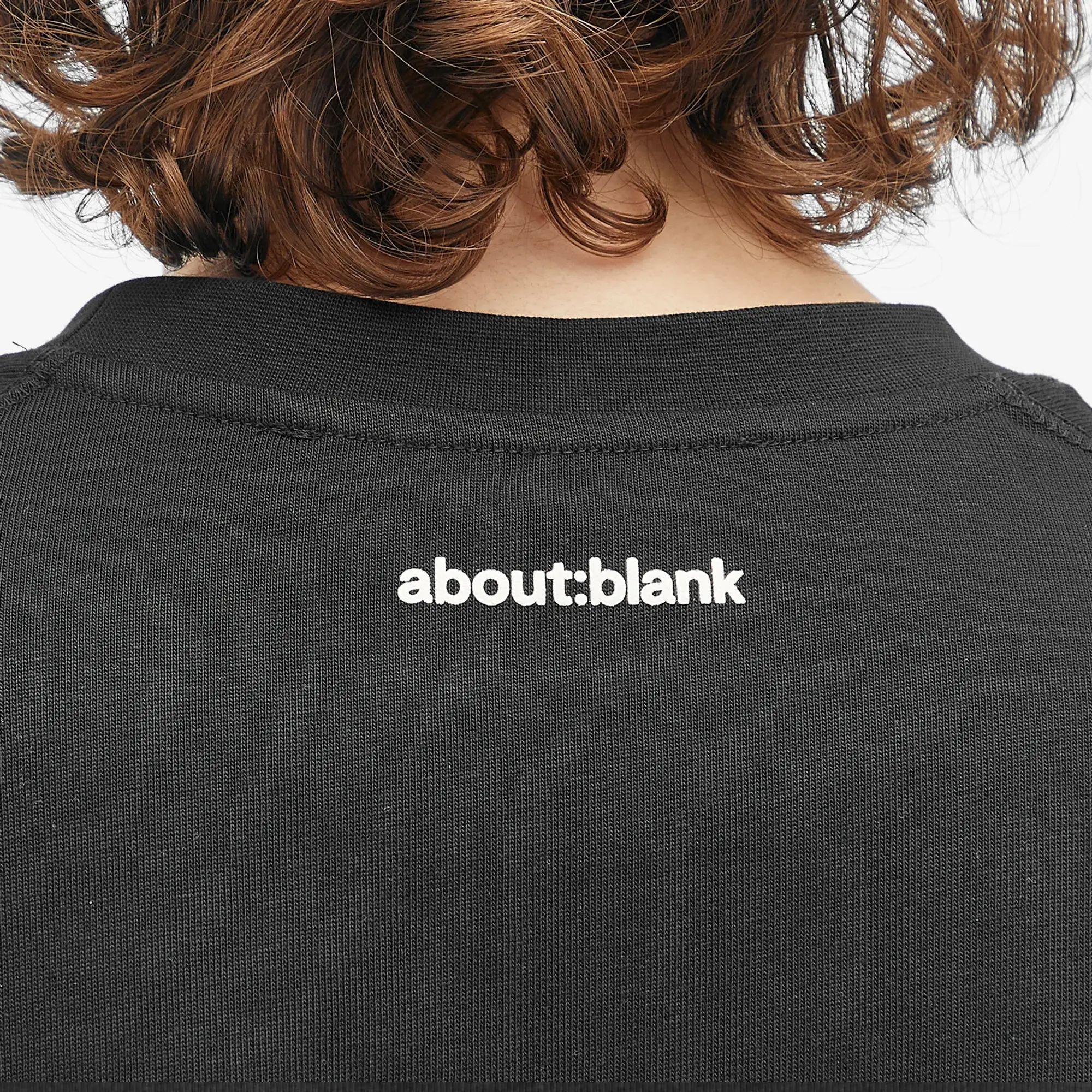 about:blank Men's Monogram T-Shirt Black/Ecru