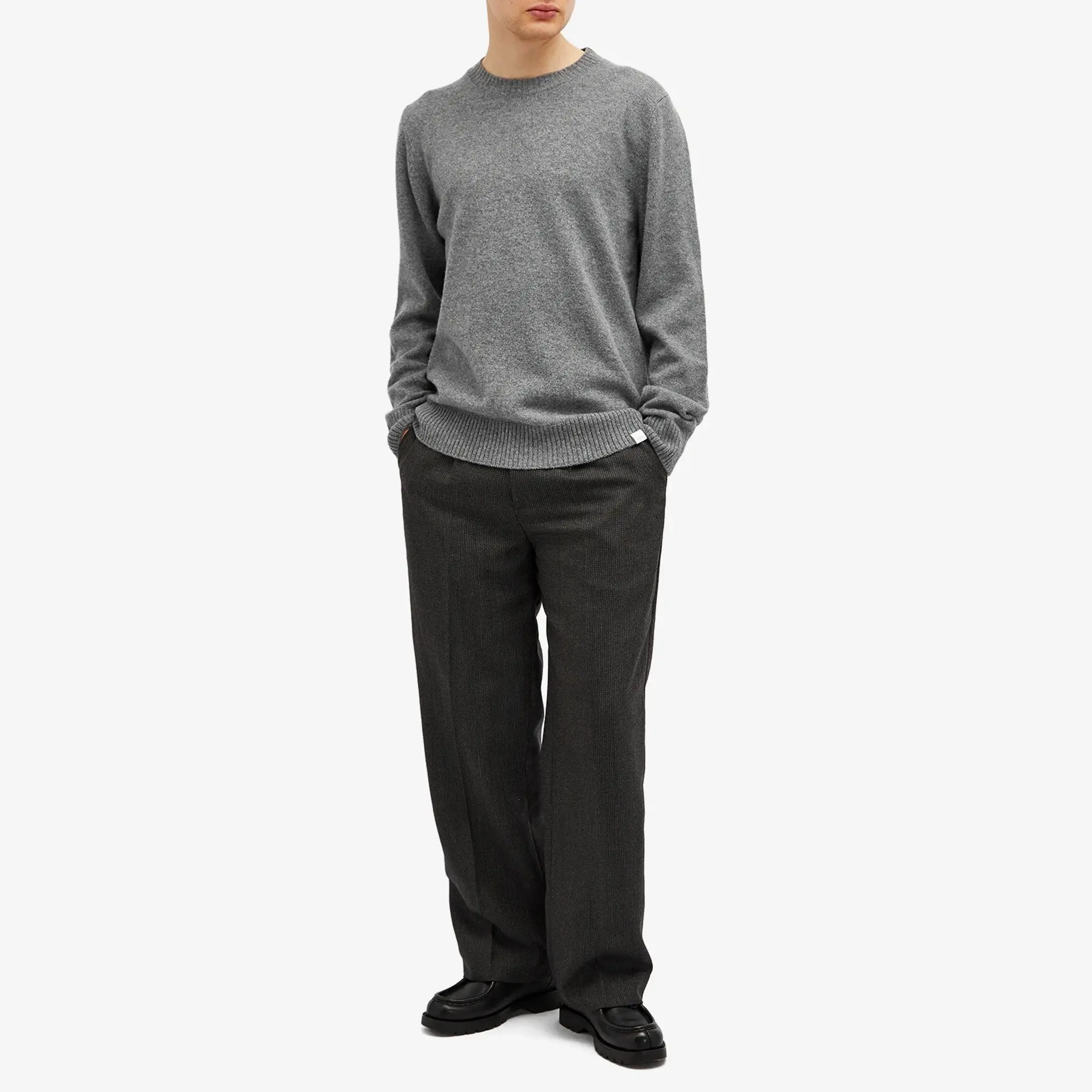 Norse Projects Standard Merino Lambswool Sweater Men Pullovers Grey