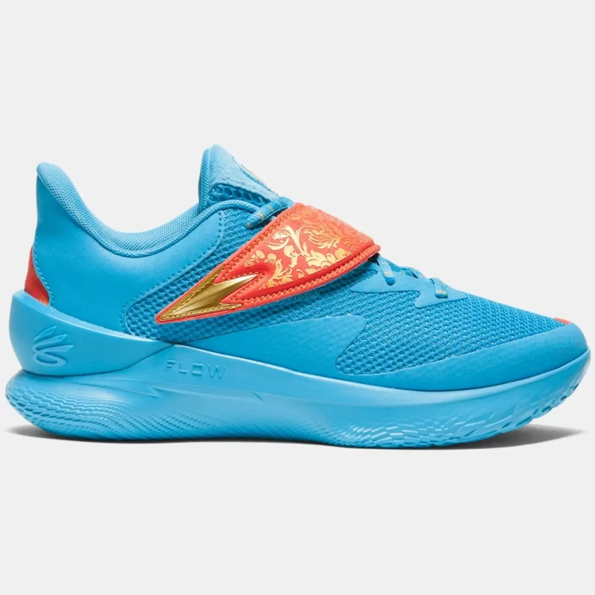 Under Armour Unisex Curry Fox 1 'Happy Fox Day' Basketball Shoes Capri / Fire / Metallic Gold 8