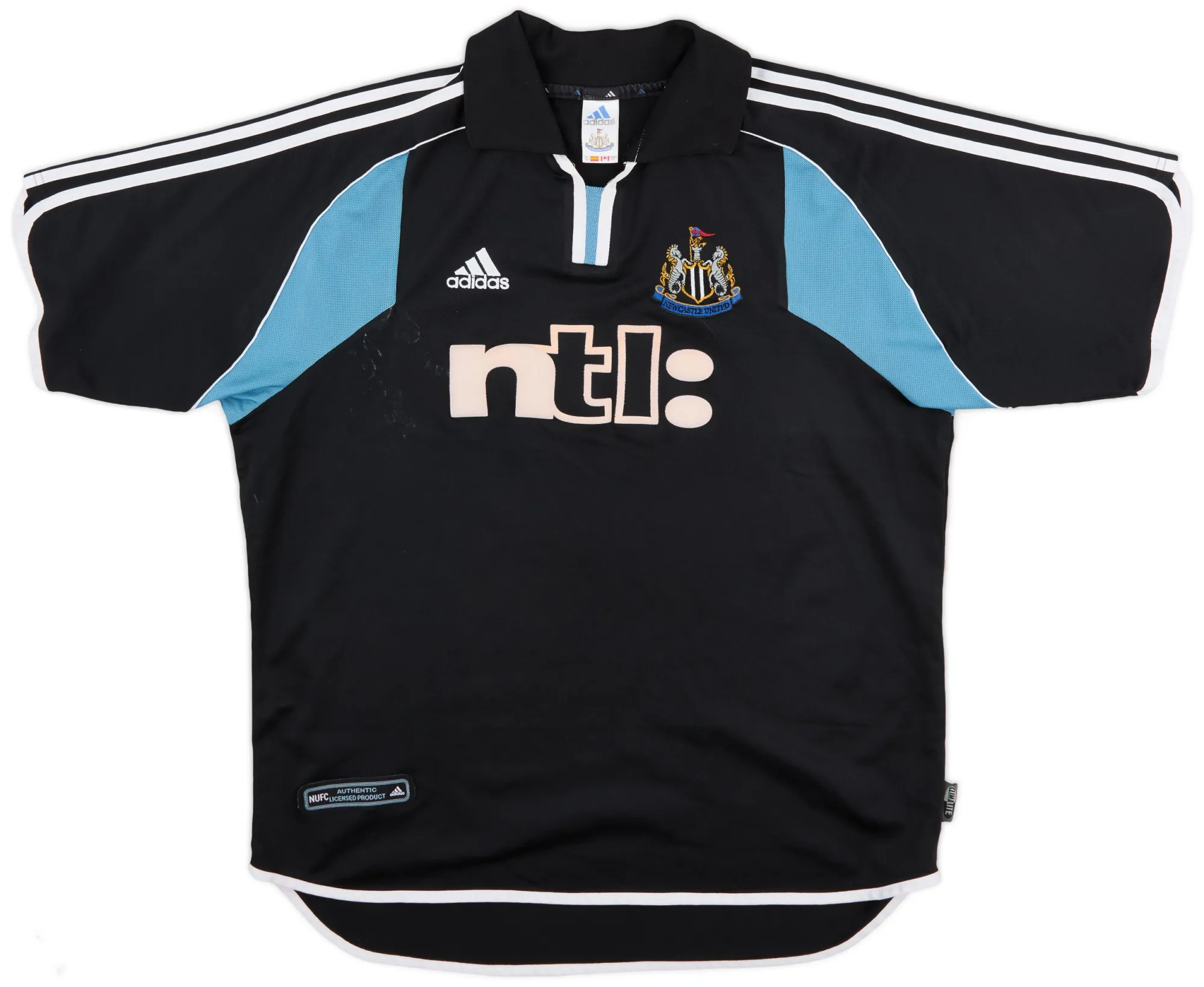 adidas Newcastle United Mens SS Away Shirt 2000/01