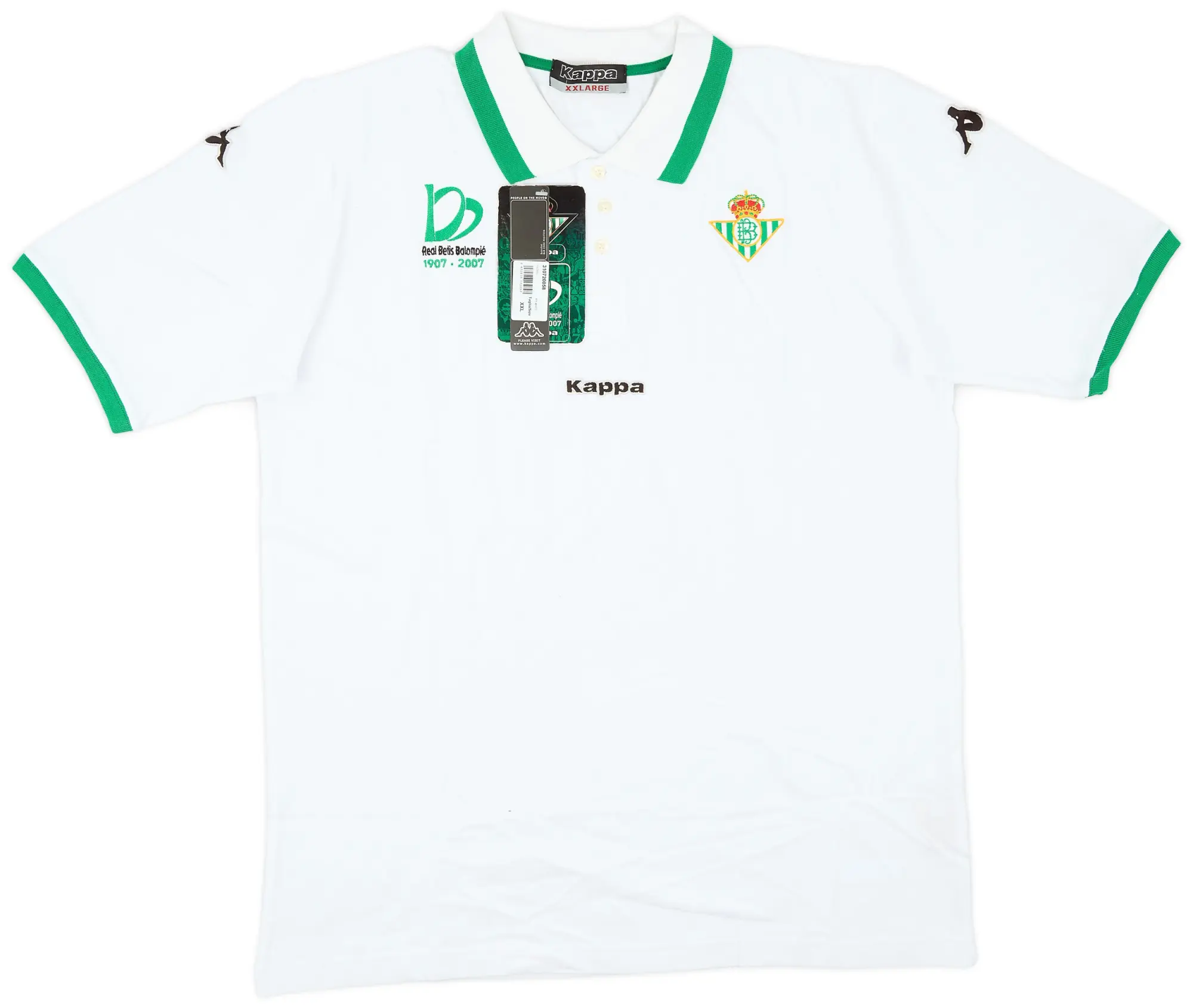 2007-08 Real Betis Kappa Centenary Polo Shirt (XXL)