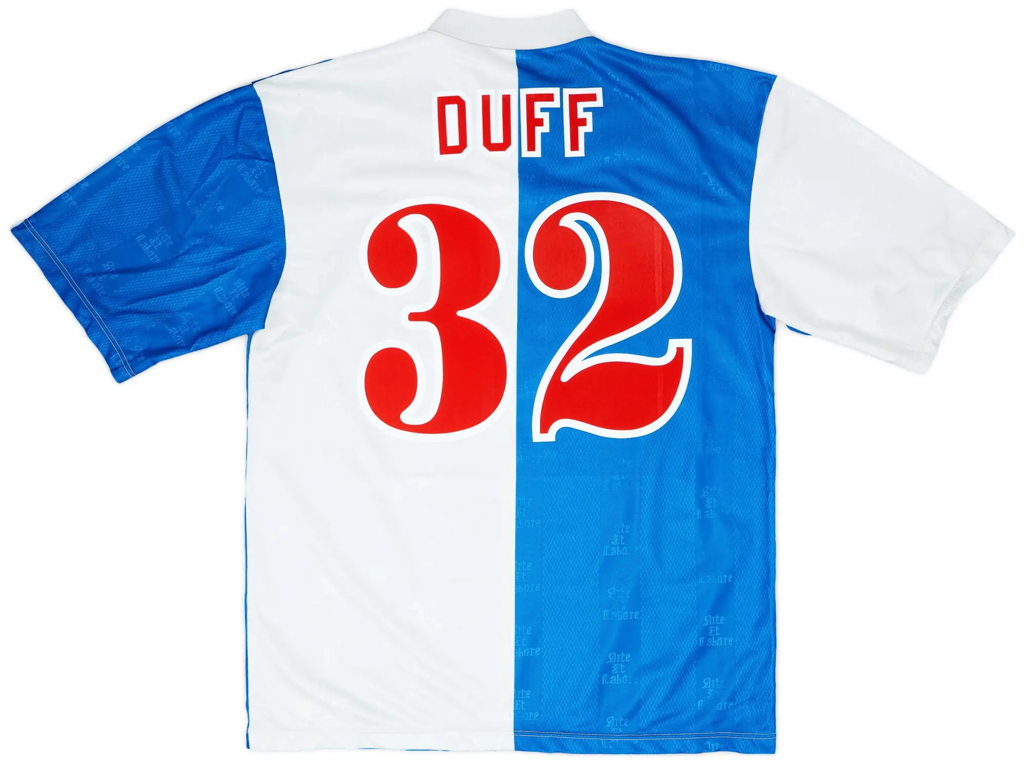 Asics 1996-98 Blackburn Home Shirt Duff #32 - 7/10 - (XL)