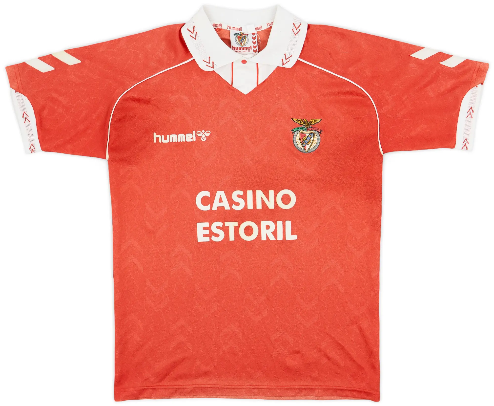 Hummel 1993-94 Benfica Home Shirt - 6/10 - (M)