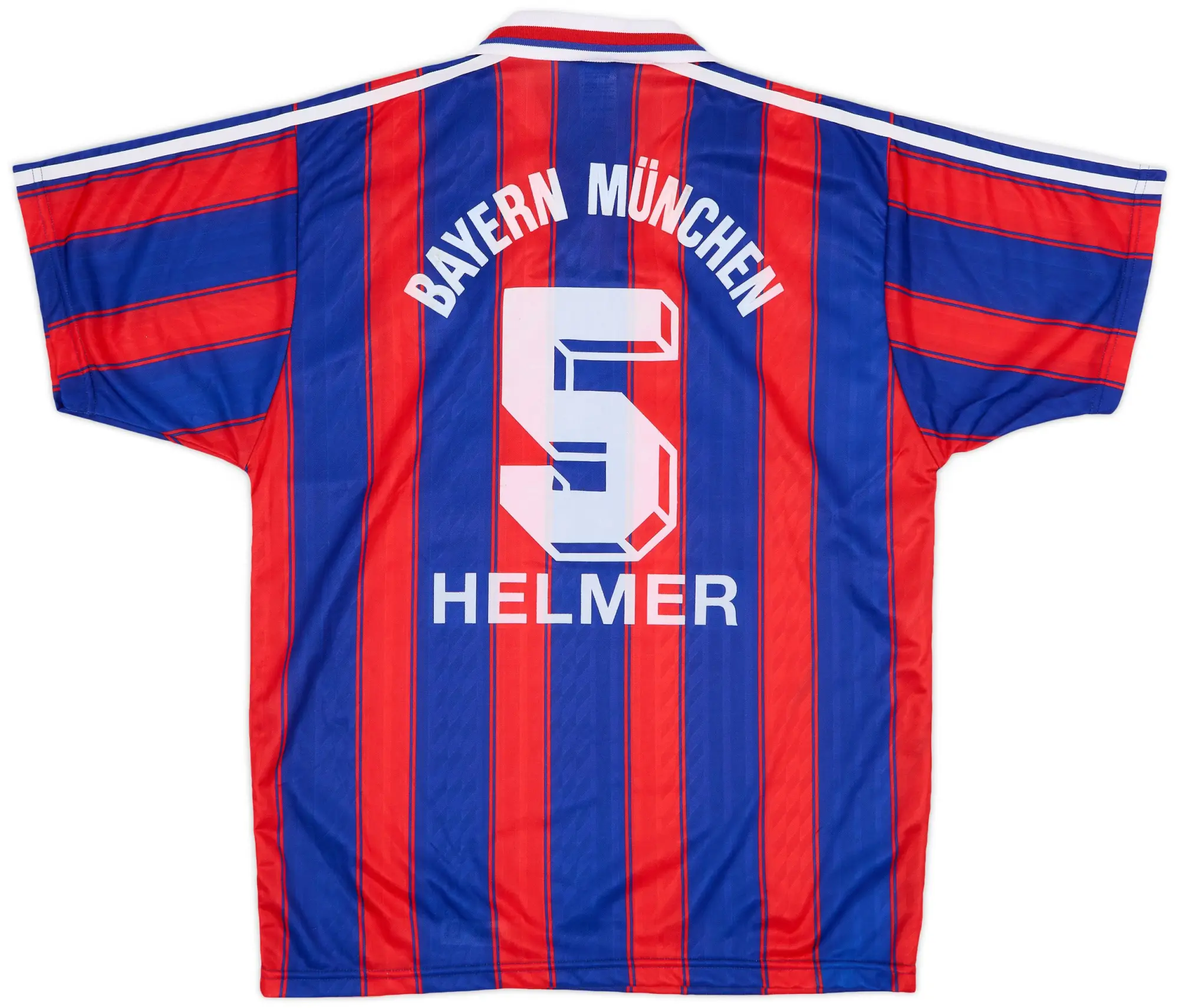 adidas 1995-97 Bayern Munich Home Shirt Helmer #5 - 7/10 - (M)