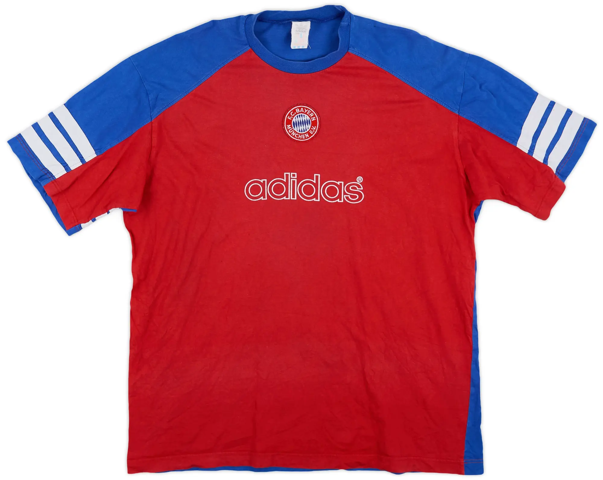 1995-96 Bayern Munich adidas Cotton Tee - 7/10 - (L)