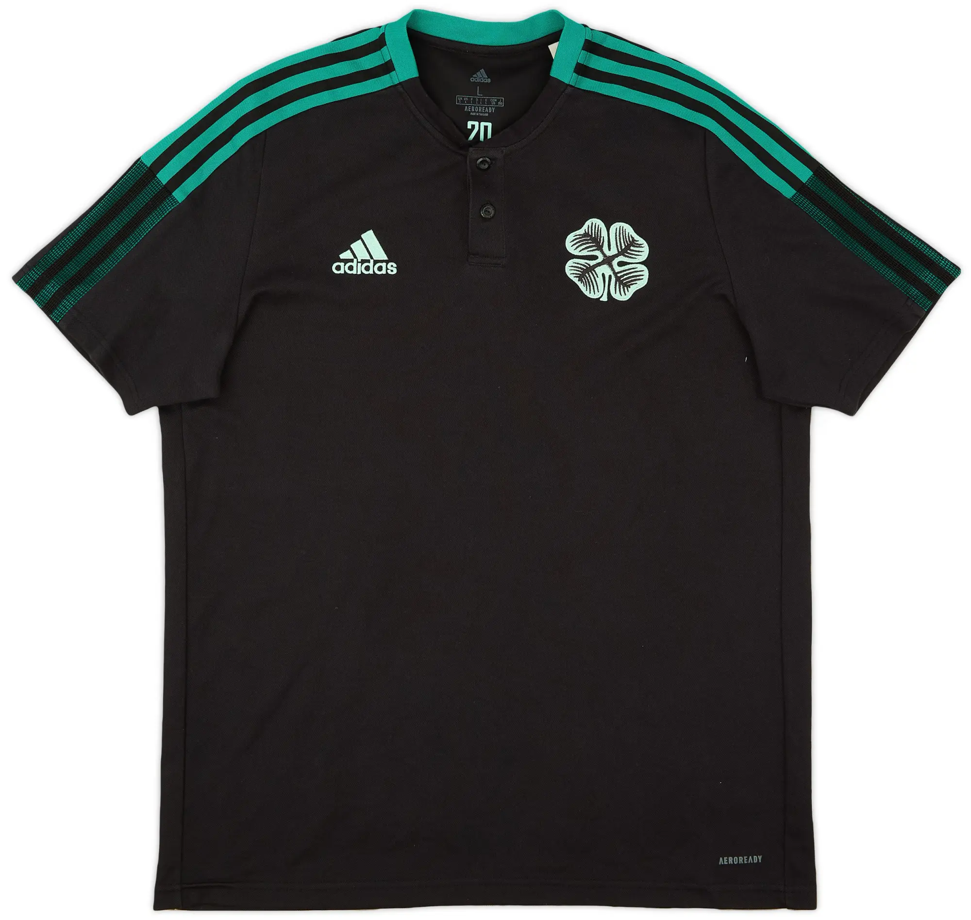 2021-22 Celtic adidas Polo Shirt - 9/10 - (L)