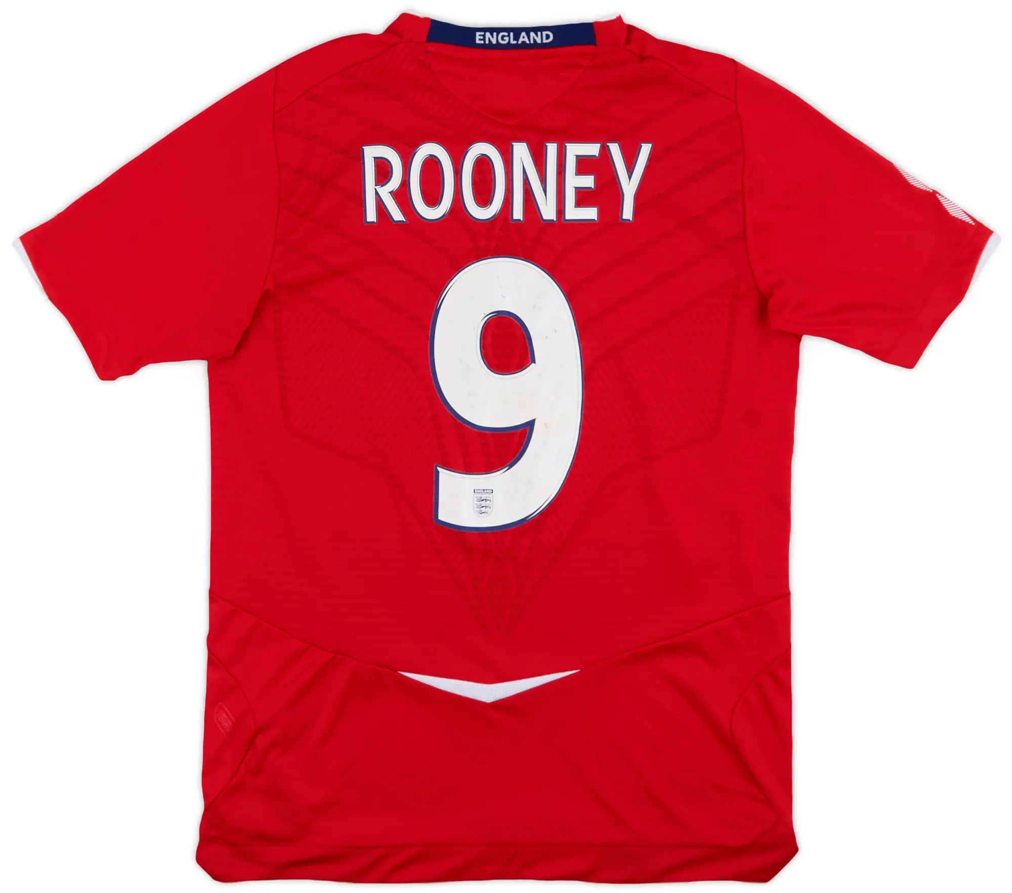 Umbro 2008-10 England Away Shirt Rooney #9 - 5/10 - (S)