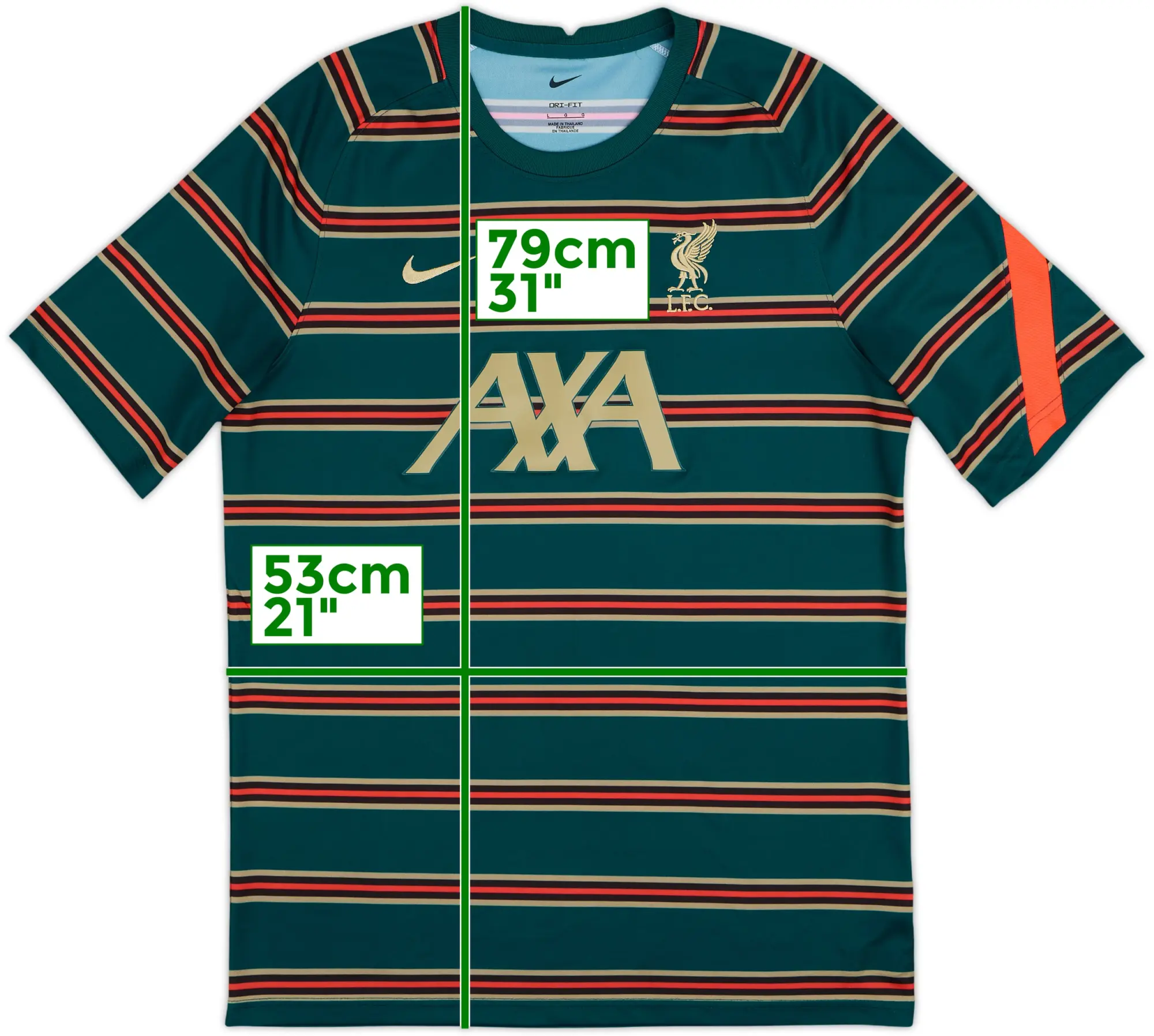 2021-22 Liverpool Nike Training Shirt - 8/10 - (L)