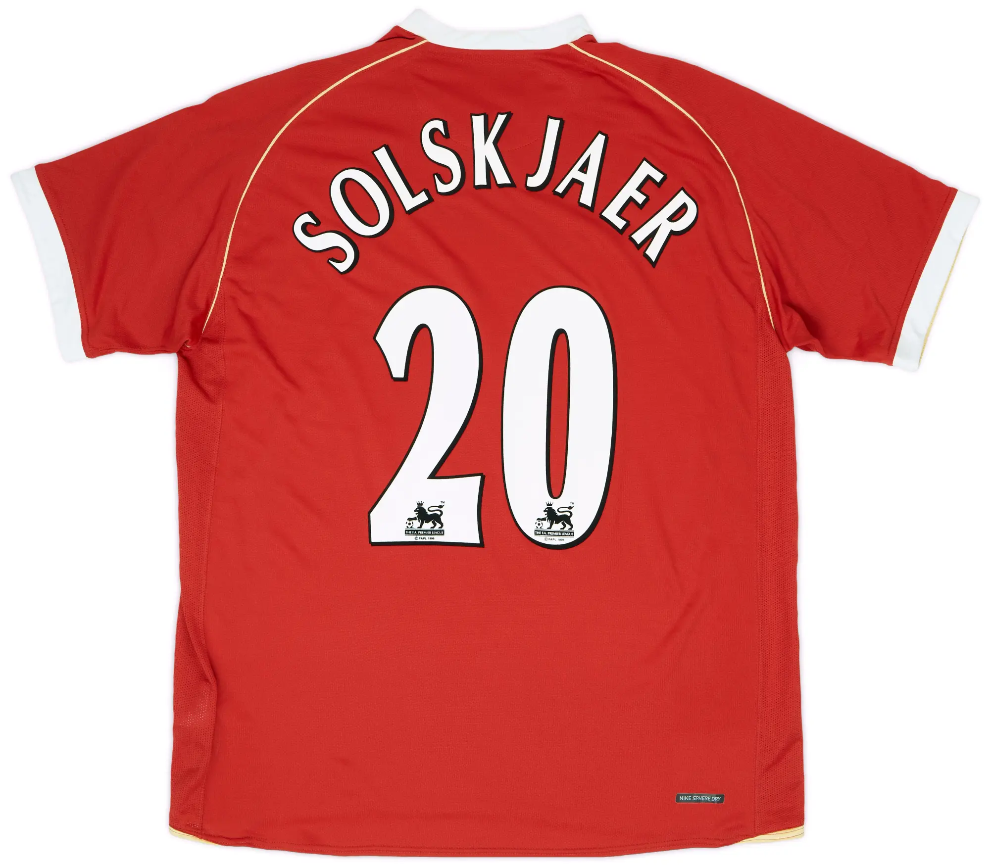 Nike 2006-07 Manchester United Home Shirt Solskjaer #20 (XL)