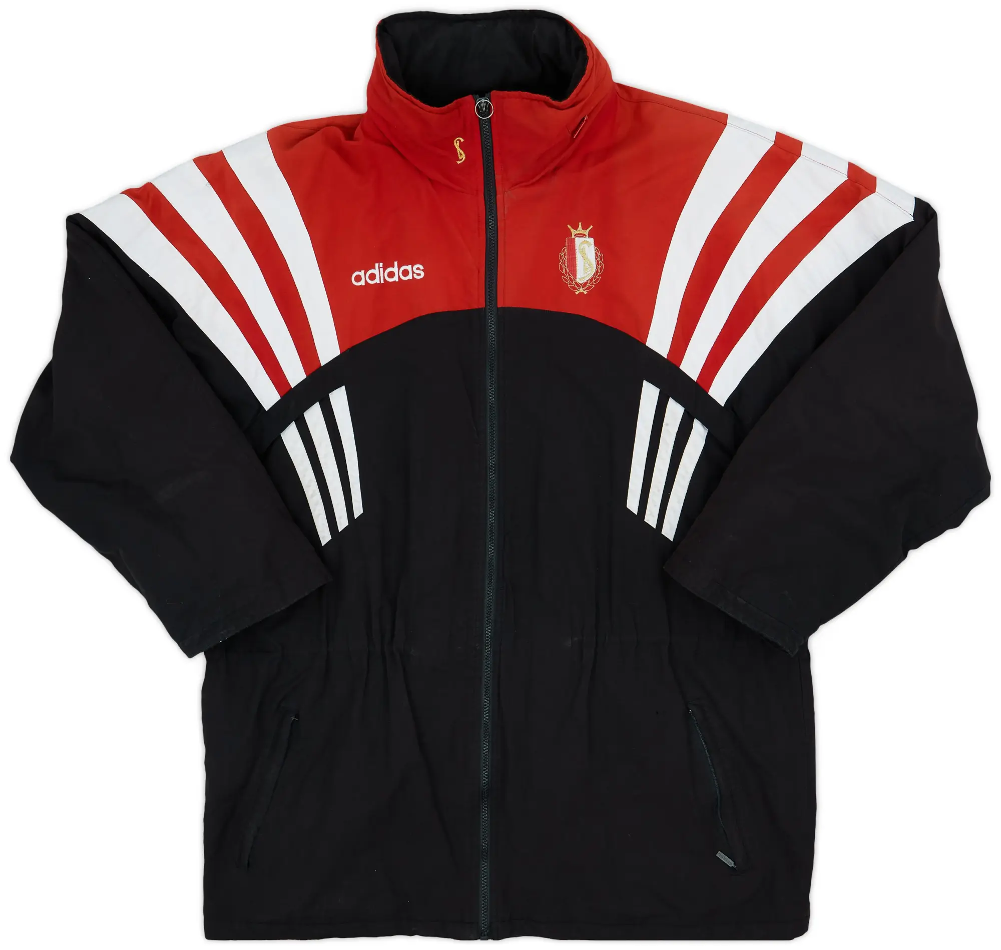 1996-97 Standard Liege adidas Padded Bench Coat - 7/10 - (L/XL)