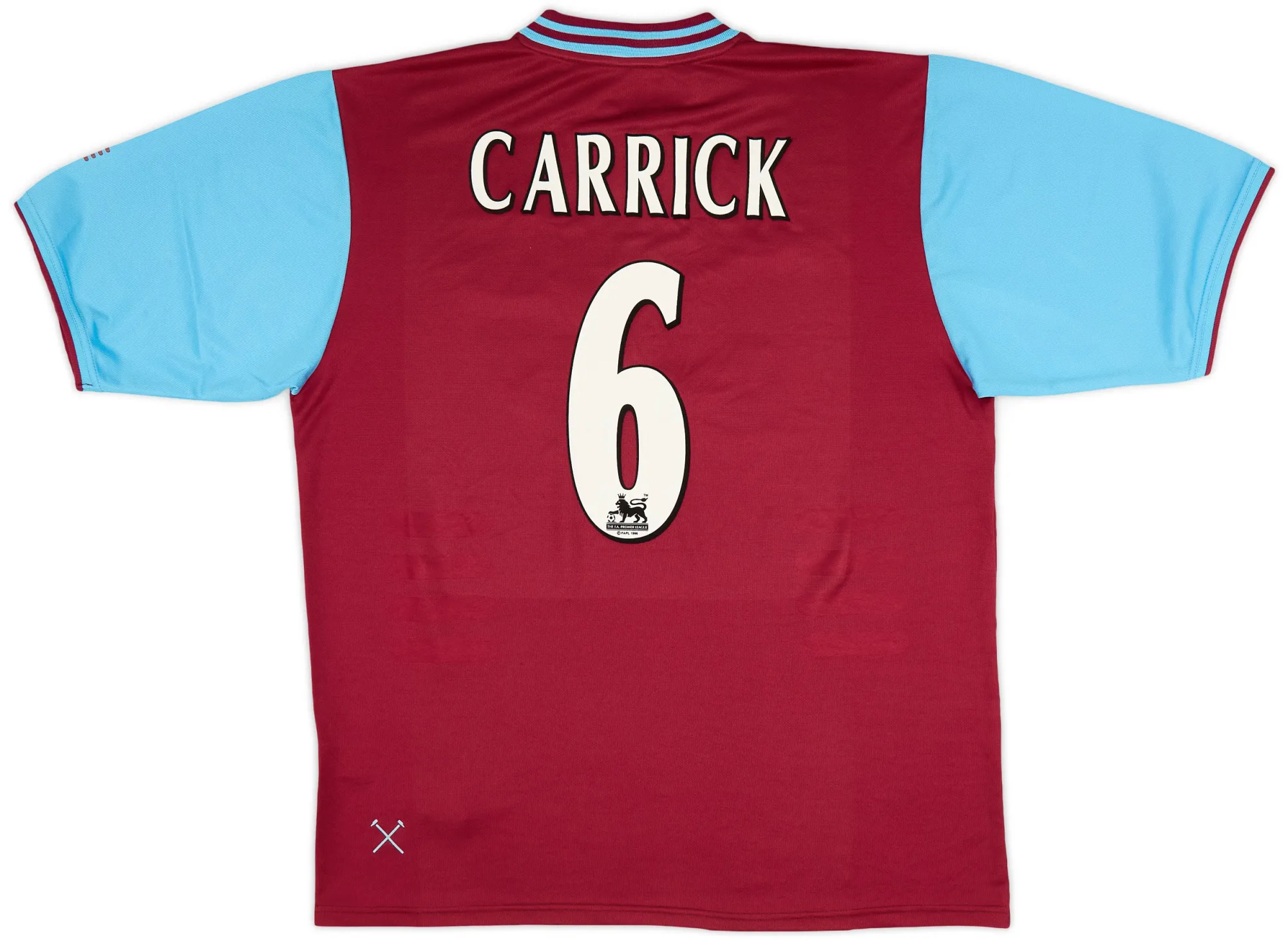 West Ham United FILA ユニフォーム CARRICK 6 Fila 2001-03 West Ham Home Shirt Carrick #6 - 9/10 - (XL