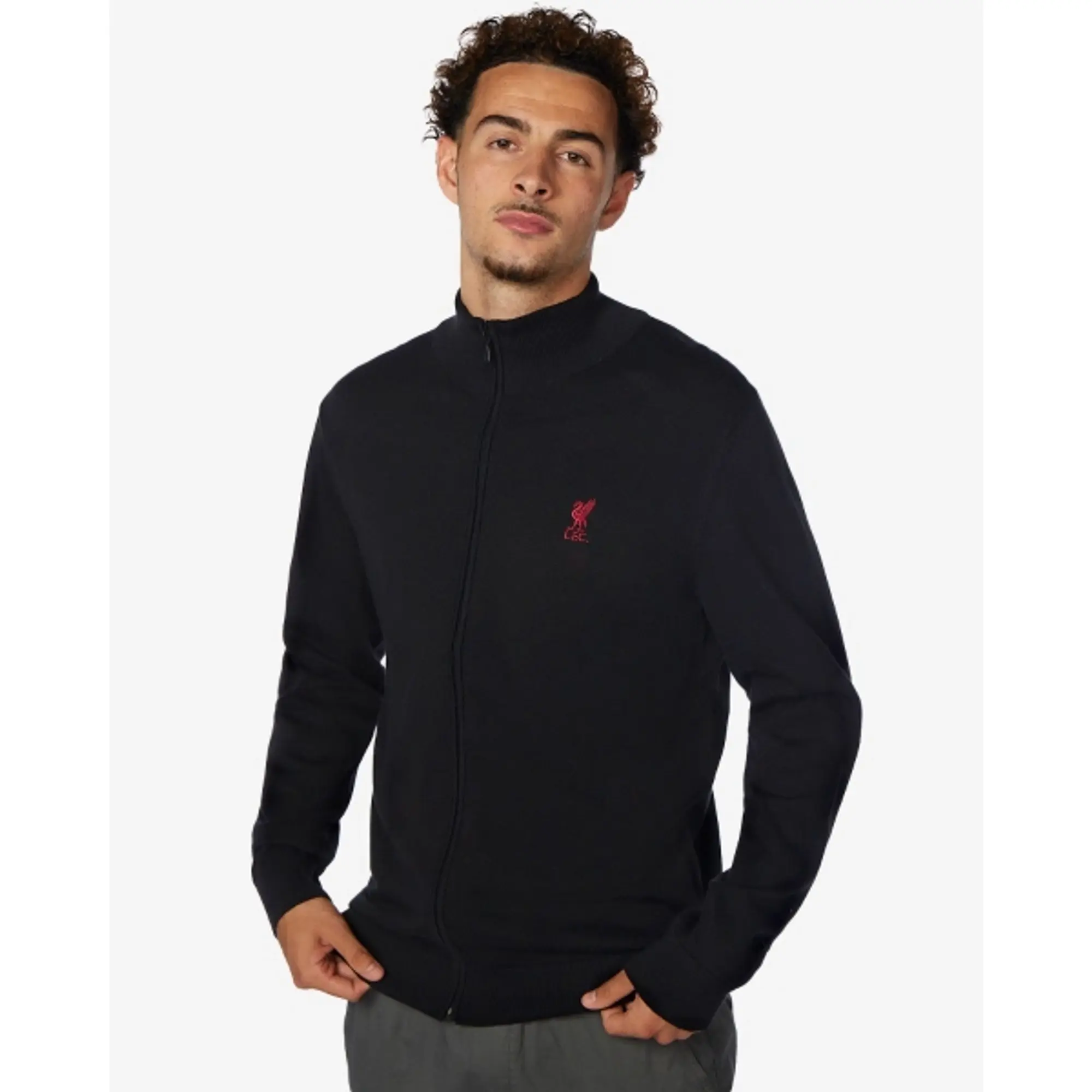 Liverpool FC LFC Full Zip Knit Black Jacket