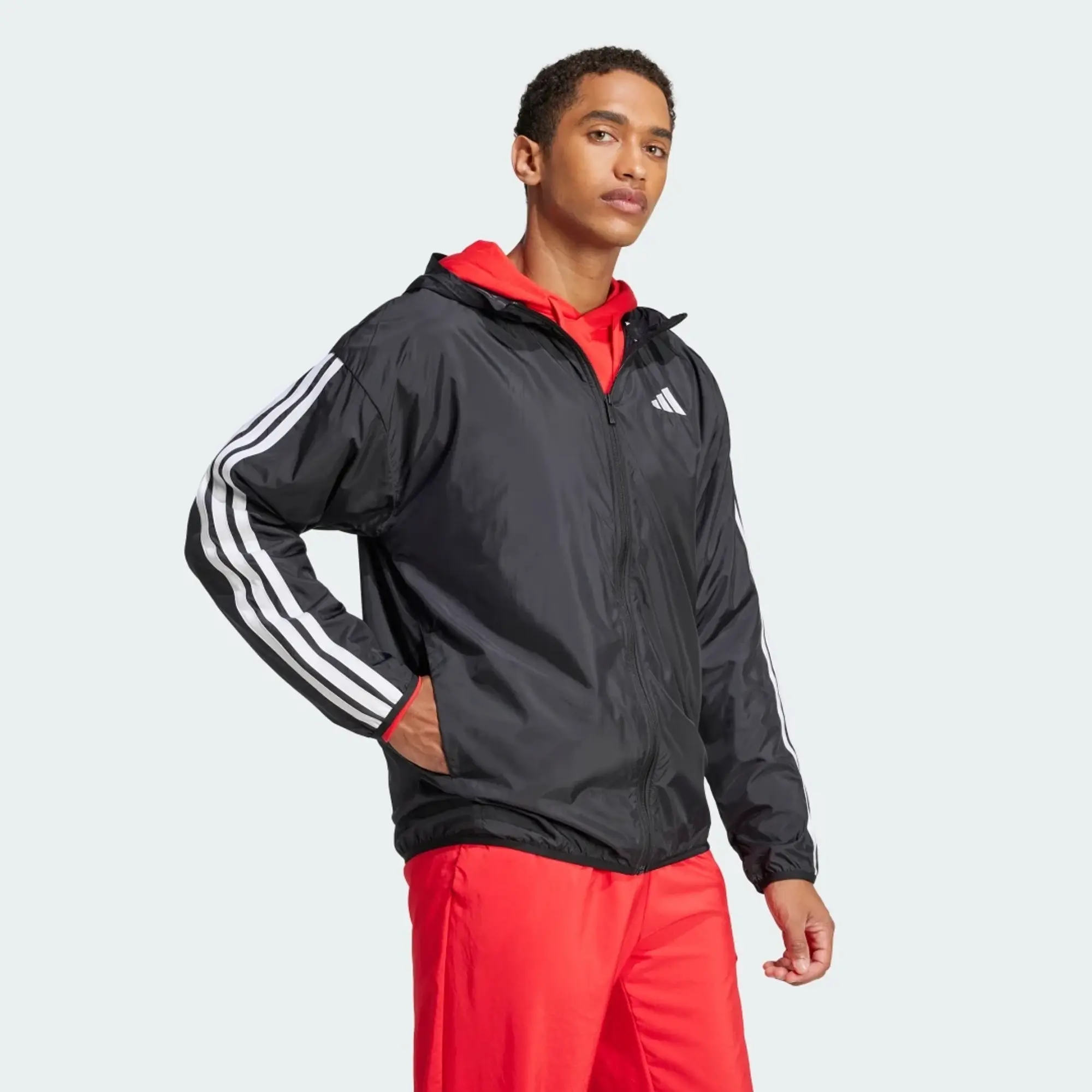 adidas Men Essentials 3 Stripes Windbreaker