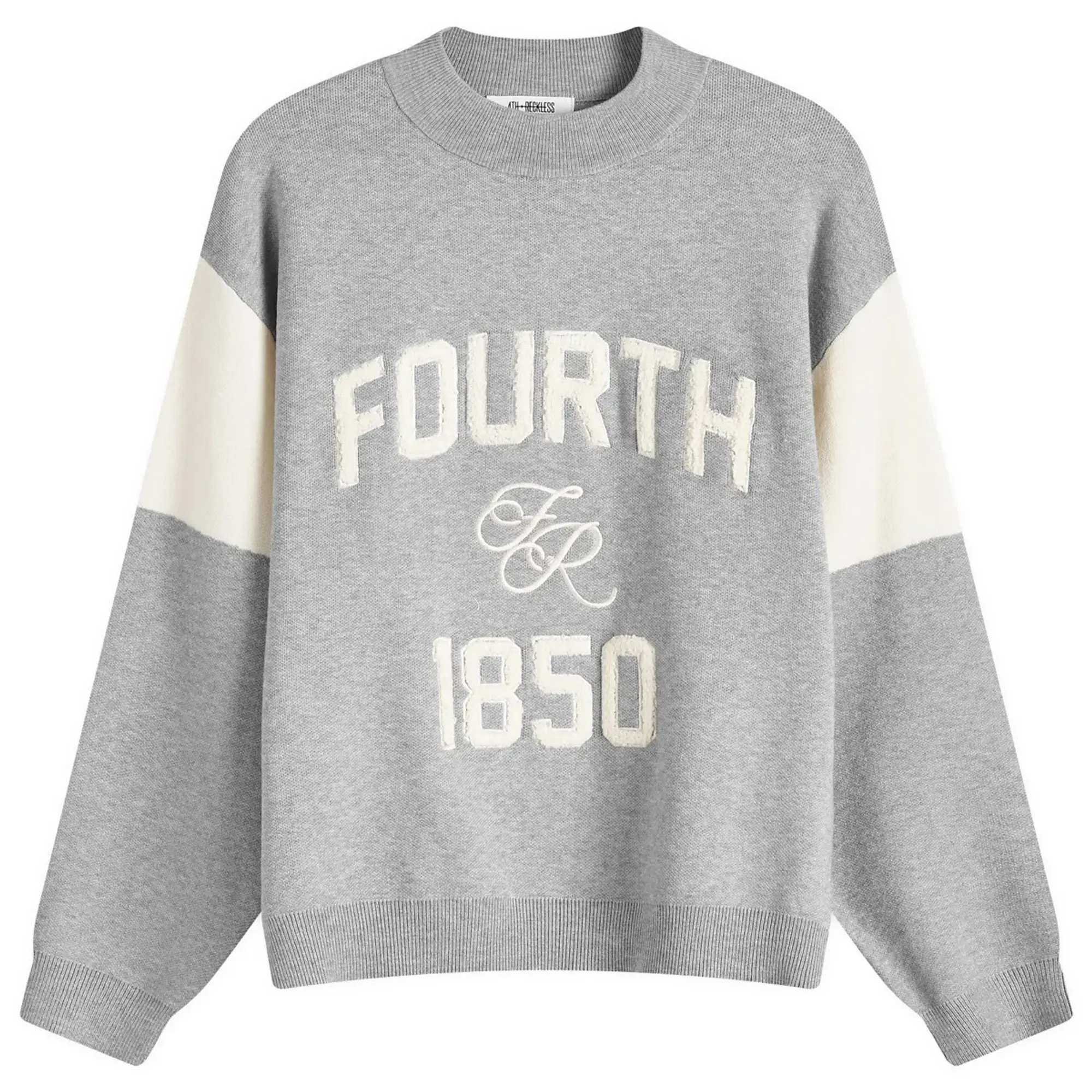 4th & Reckless Women's David Knitted Jumper Grey