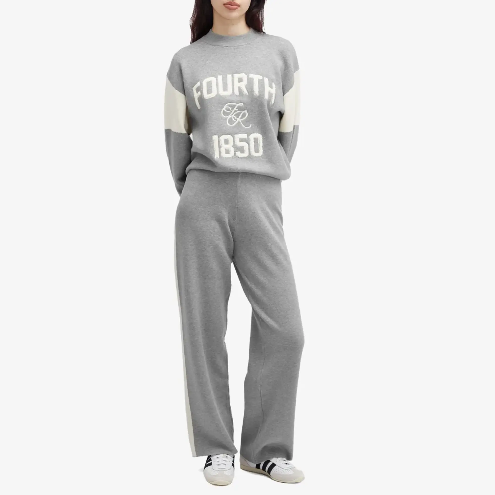 4th & Reckless Women's David Knitted Jumper Grey