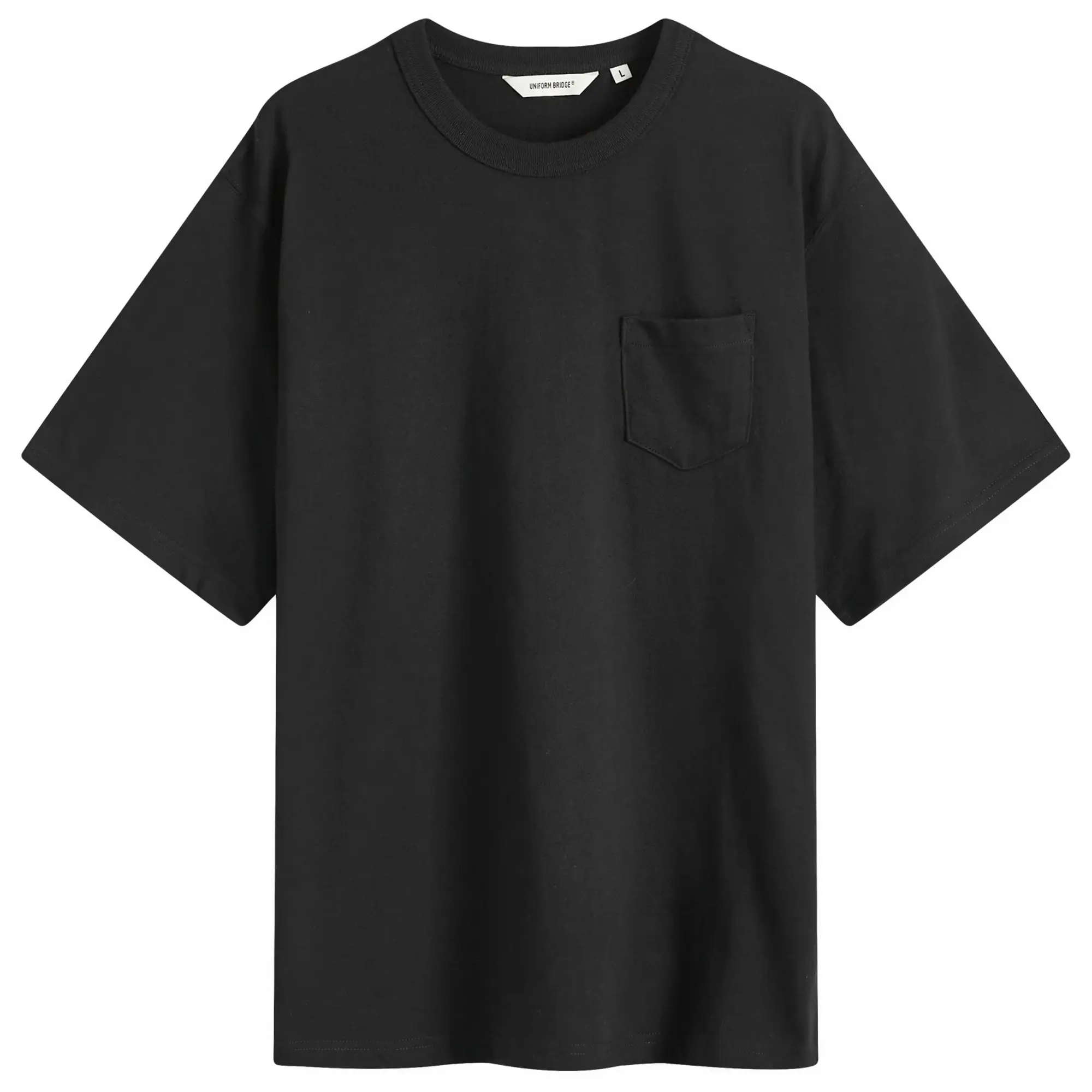 Uniform Bridge Men's Heavyweight Pocket T-Shirt Black