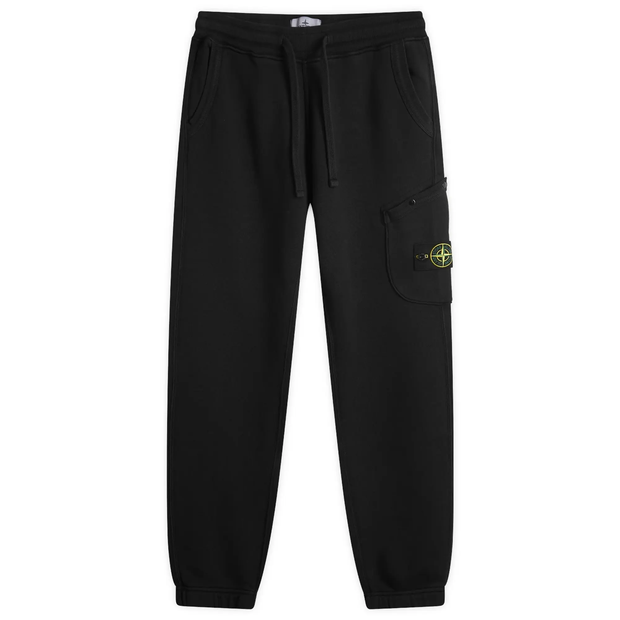 Stone Island Men's Diagonal Fleece Old Effect Pocket Jogger Black