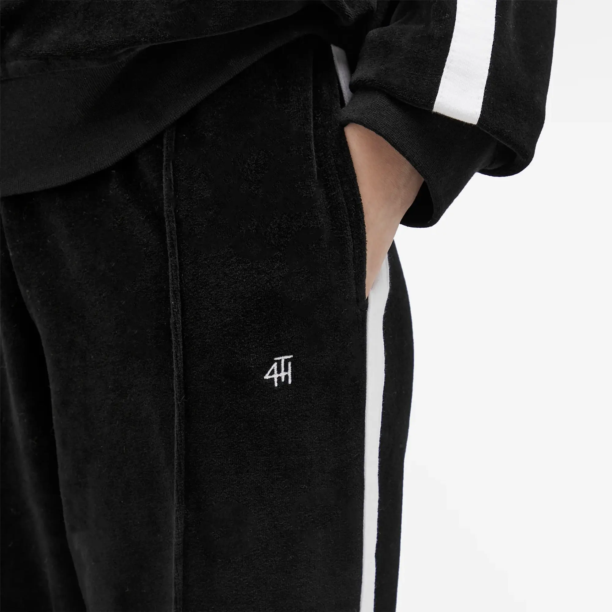 4th & Reckless Women's Cadie Velour Sweatpants Black