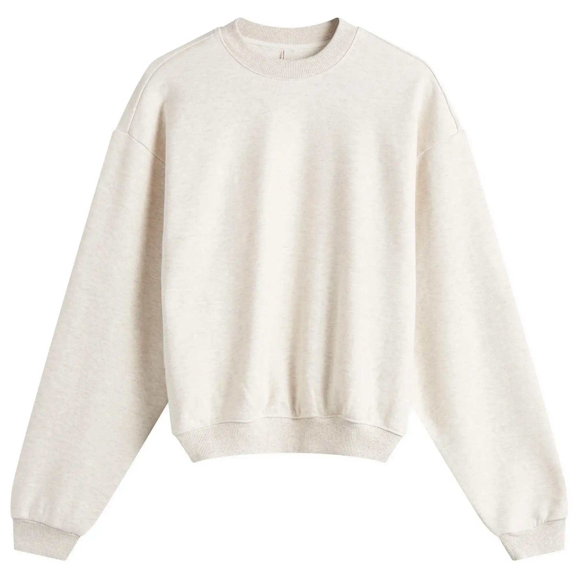 SKIMS Women's Cotton Fleece Crewneck Oatmeal Healther