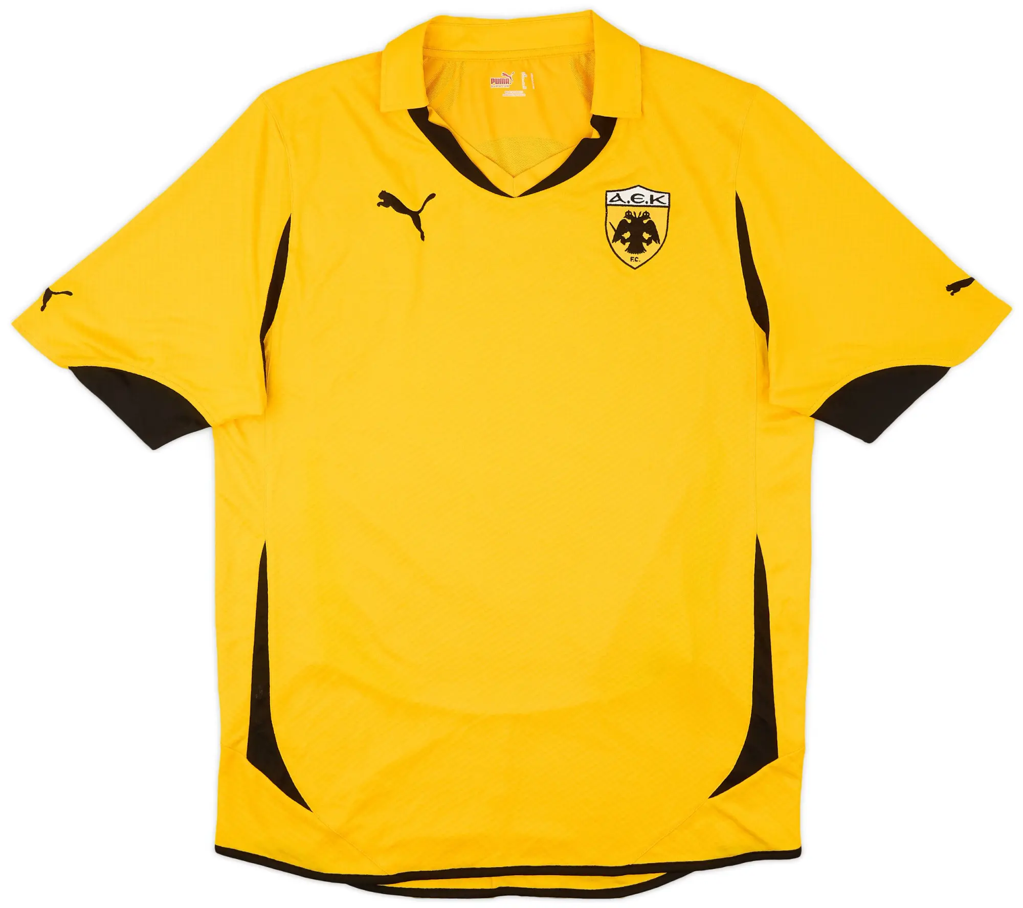 Puma 2011-12 AEK Athens Home Shirt - 7/10 - (L)