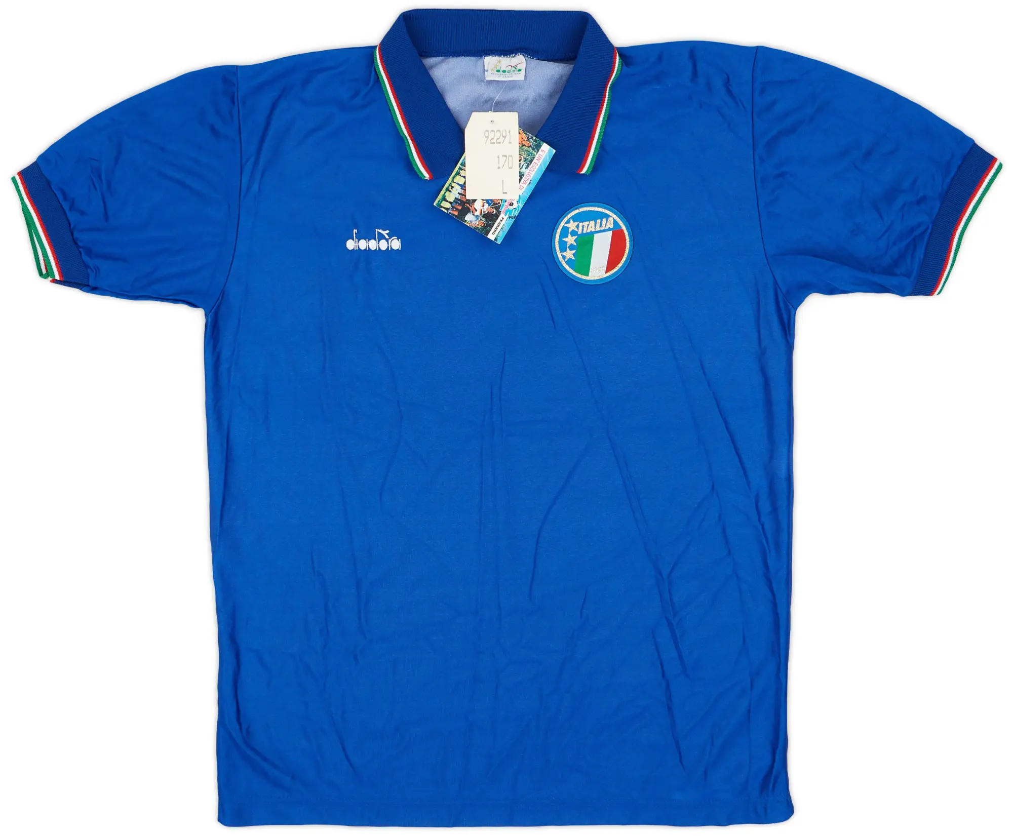 Diadora 1986-91 Italy Home Shirt (L)