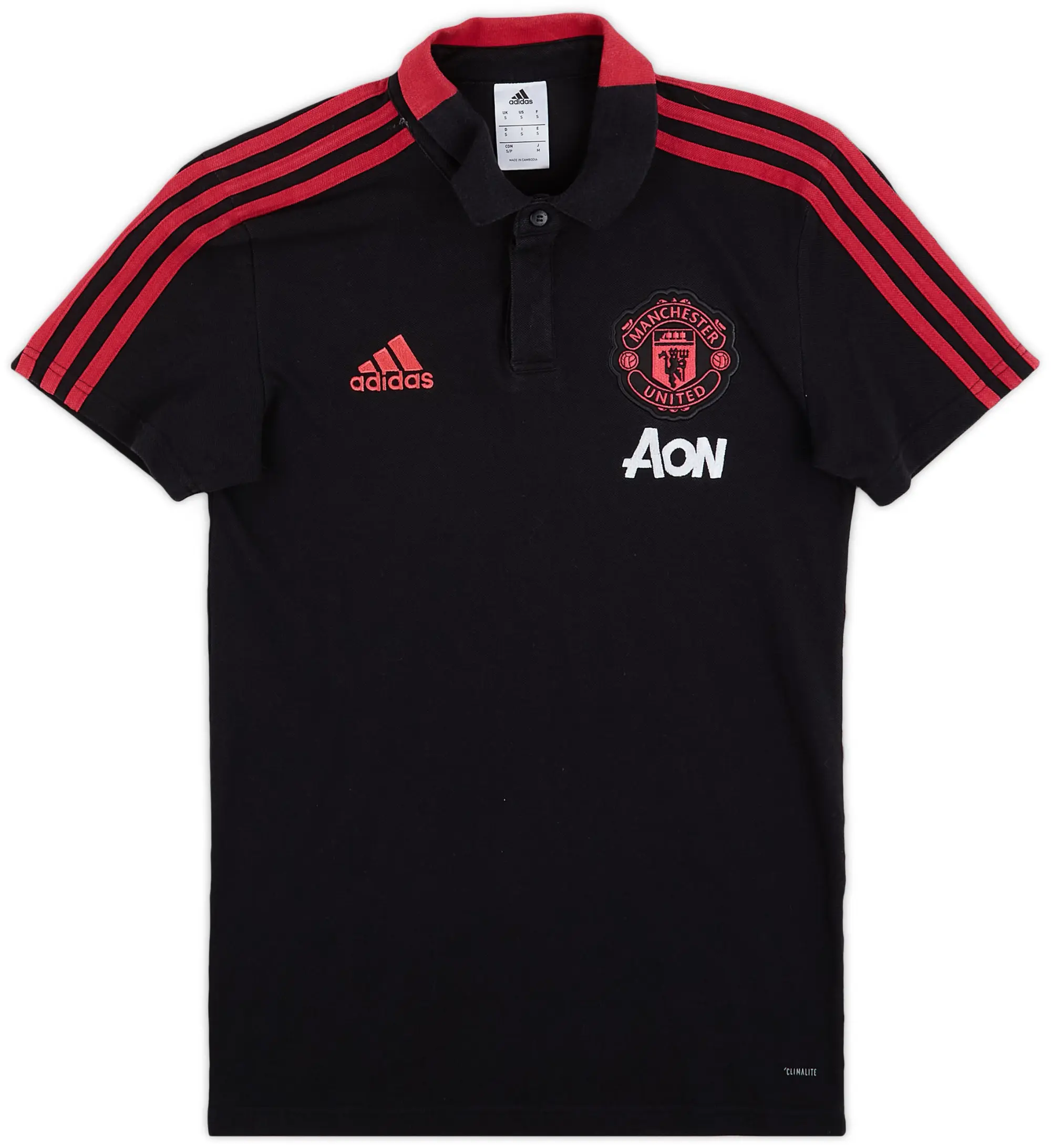 2018-19 Manchester United adidas Polo Shirt - 8/10 - (S)