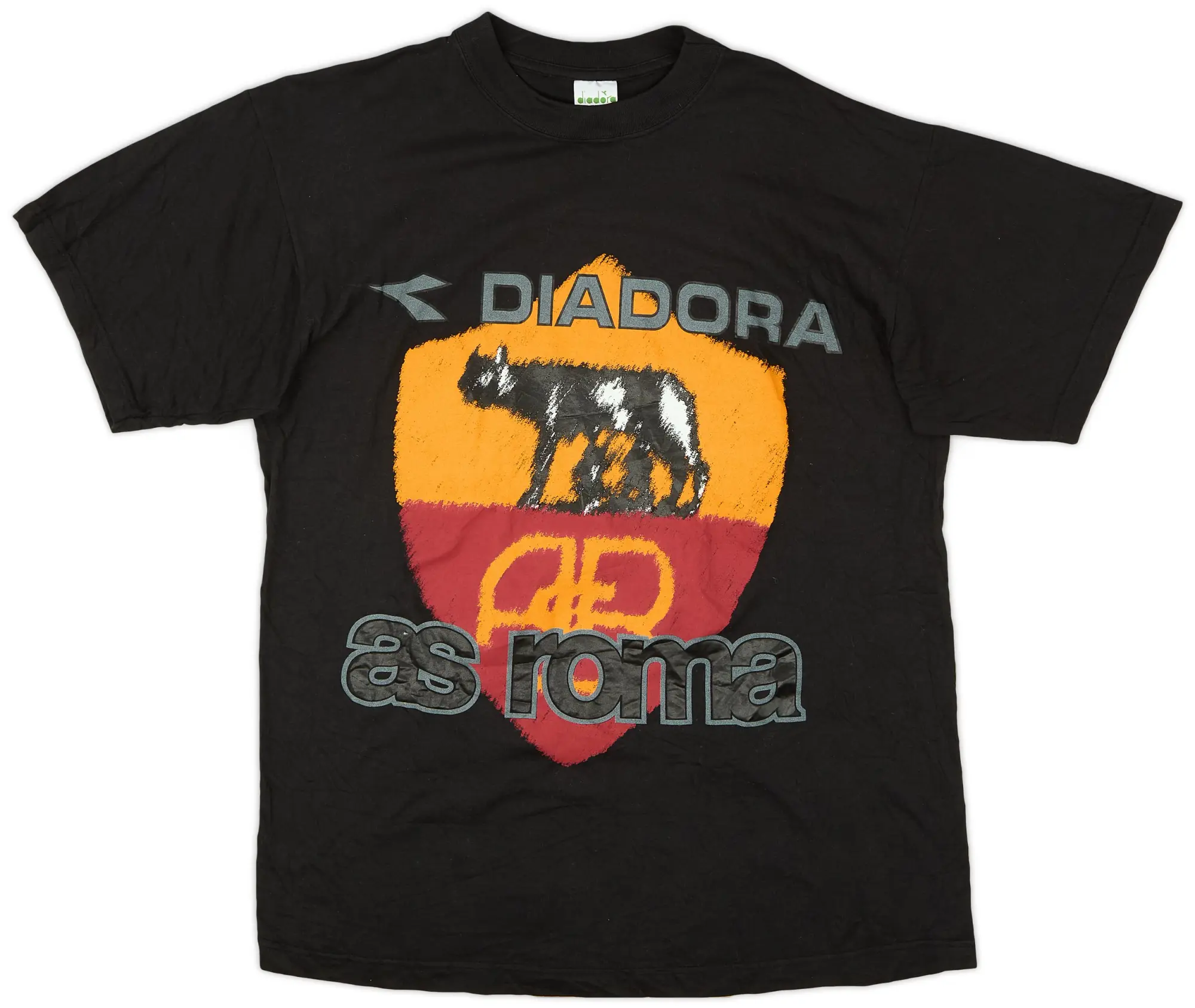 2003-04 Roma Diadora Cotton Tee - 9/10 - (S)