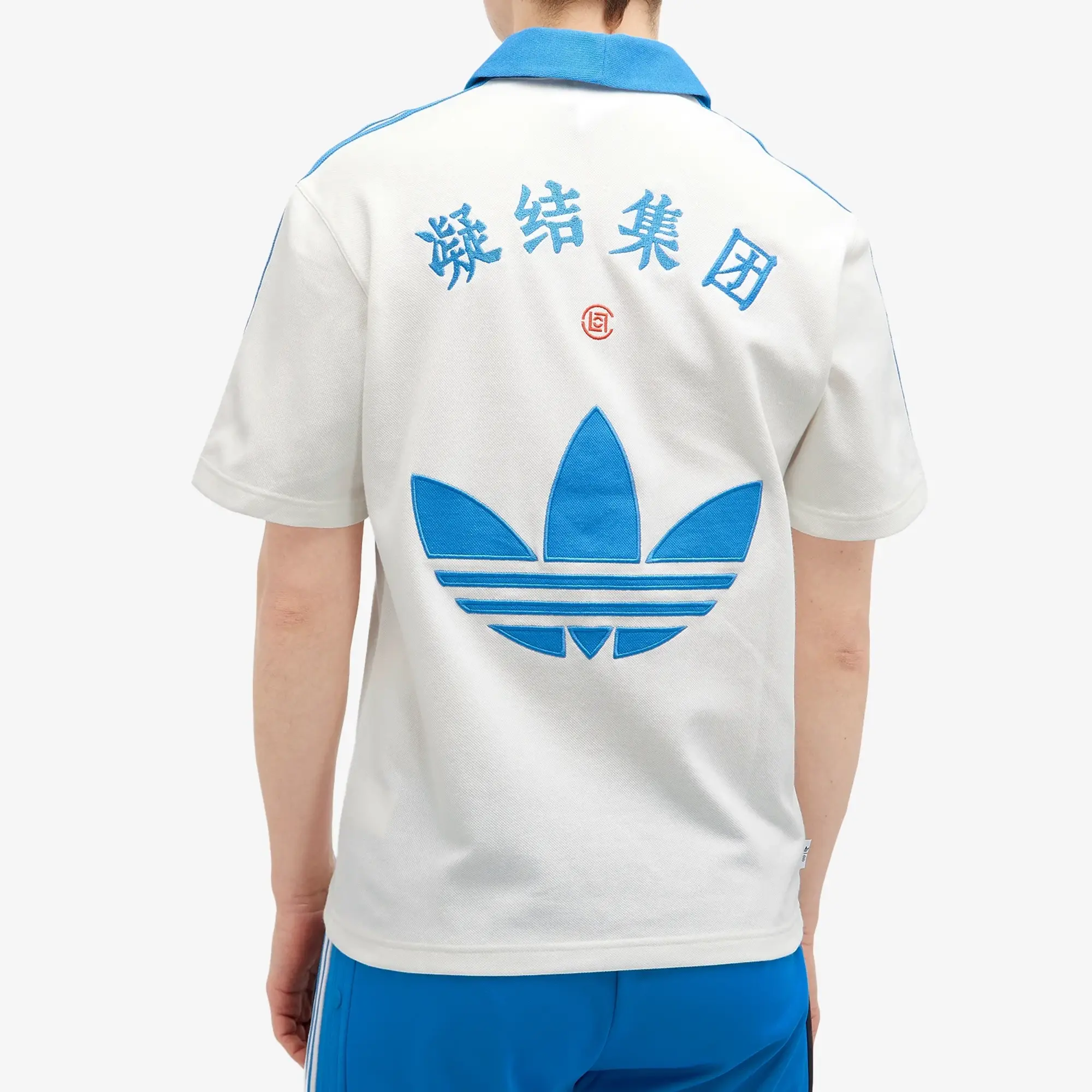 adidas Originals T-Shirt Adidas Clot Polo Short Sleeve Tee Core White Xxl