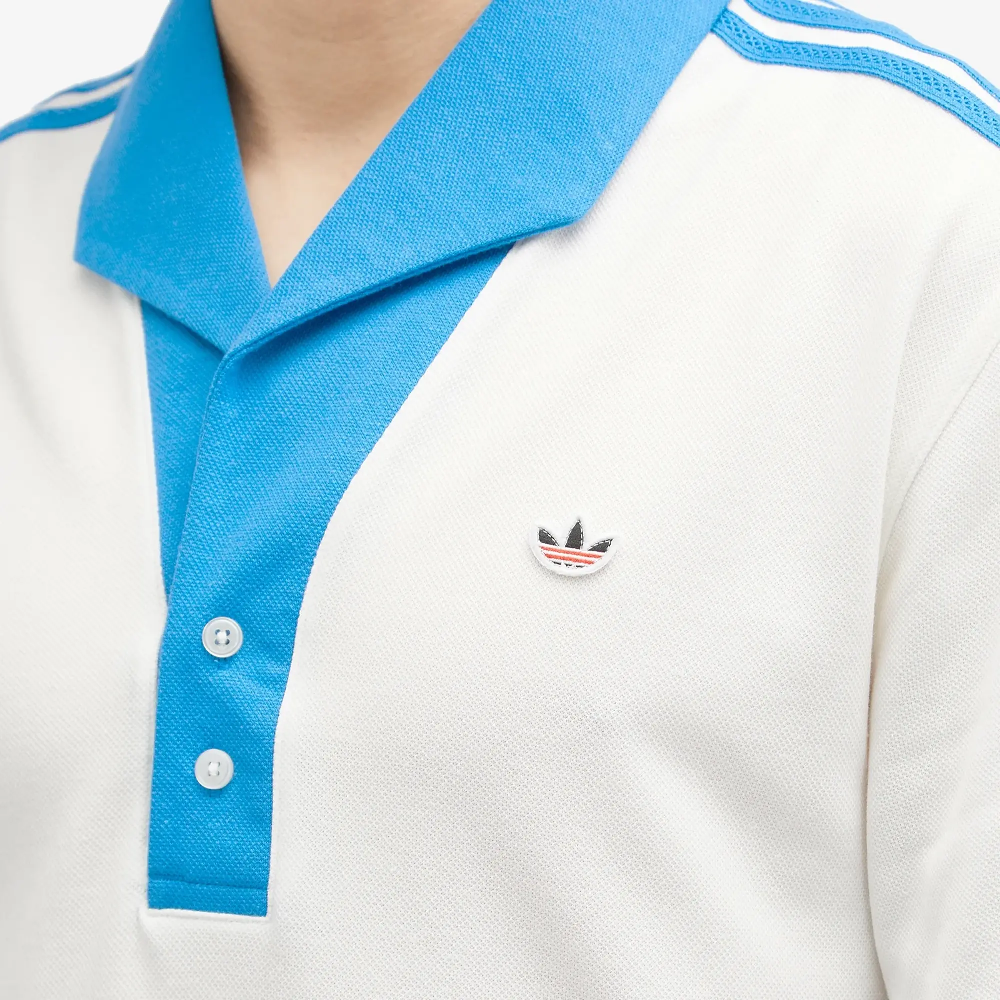 adidas Originals T-Shirt Adidas Clot Polo Short Sleeve Tee Core White Xxl