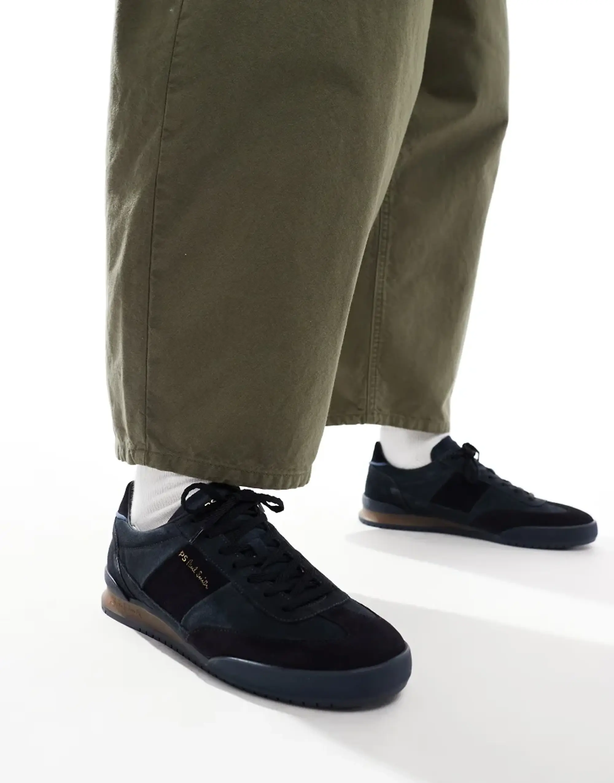 Ps Paul Smith Suede Dover Trainers In Navy