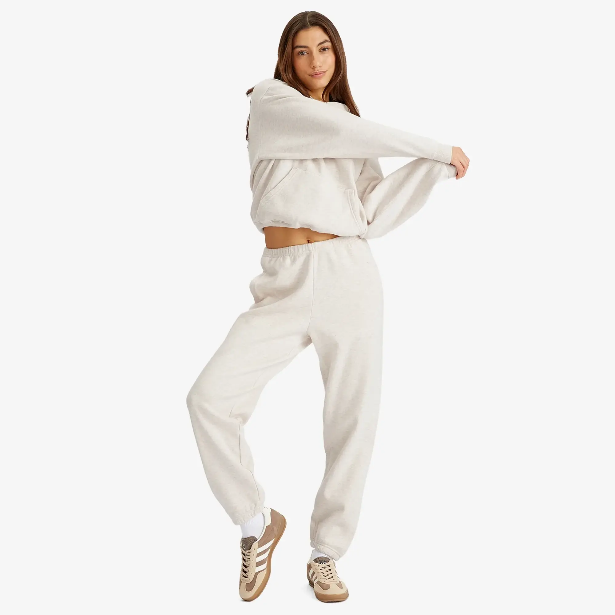 SKIMS Women's Cotton Fleece Jogger Oatmeal Heather