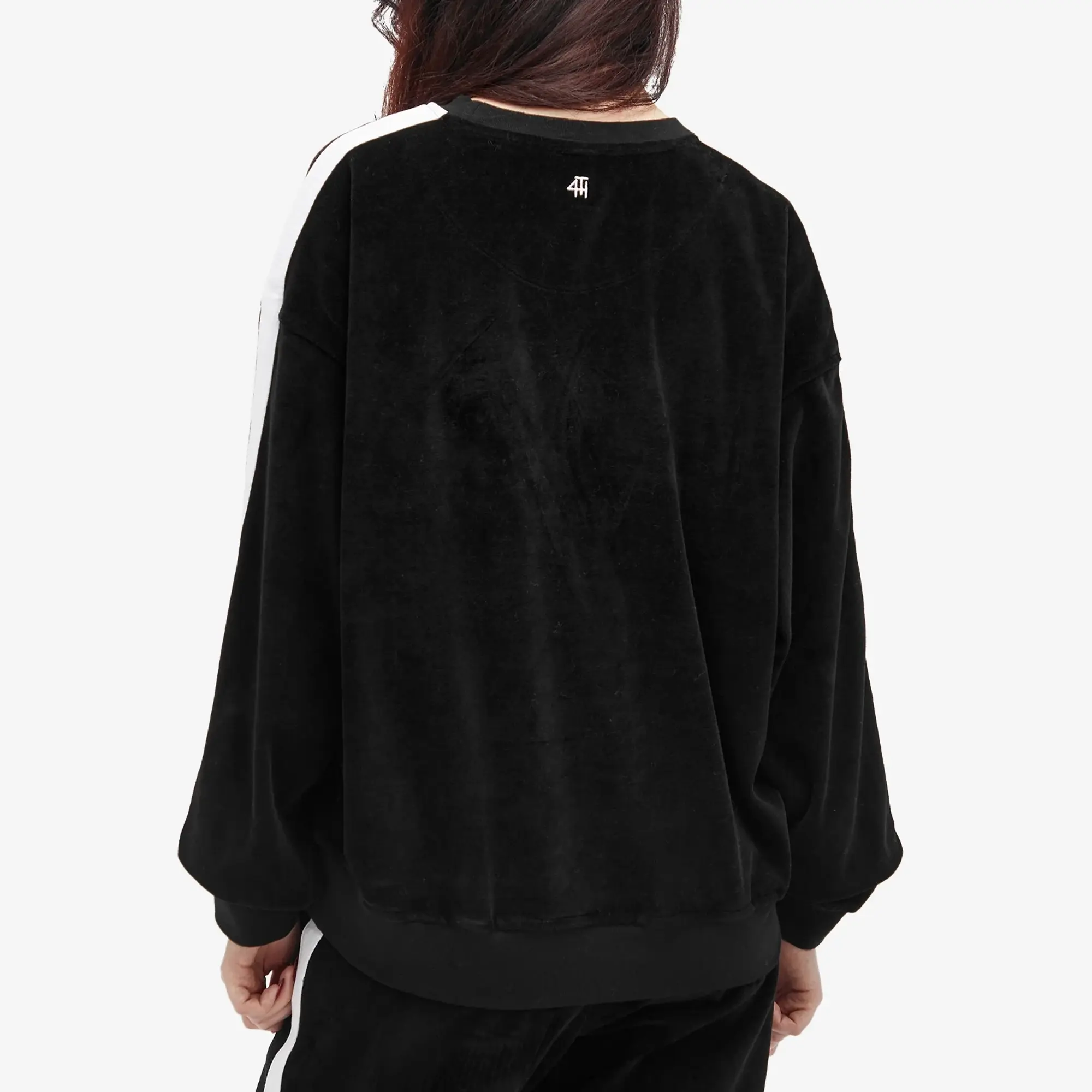 4th & Reckless Women's Cadie Velour Sweatshirt Black