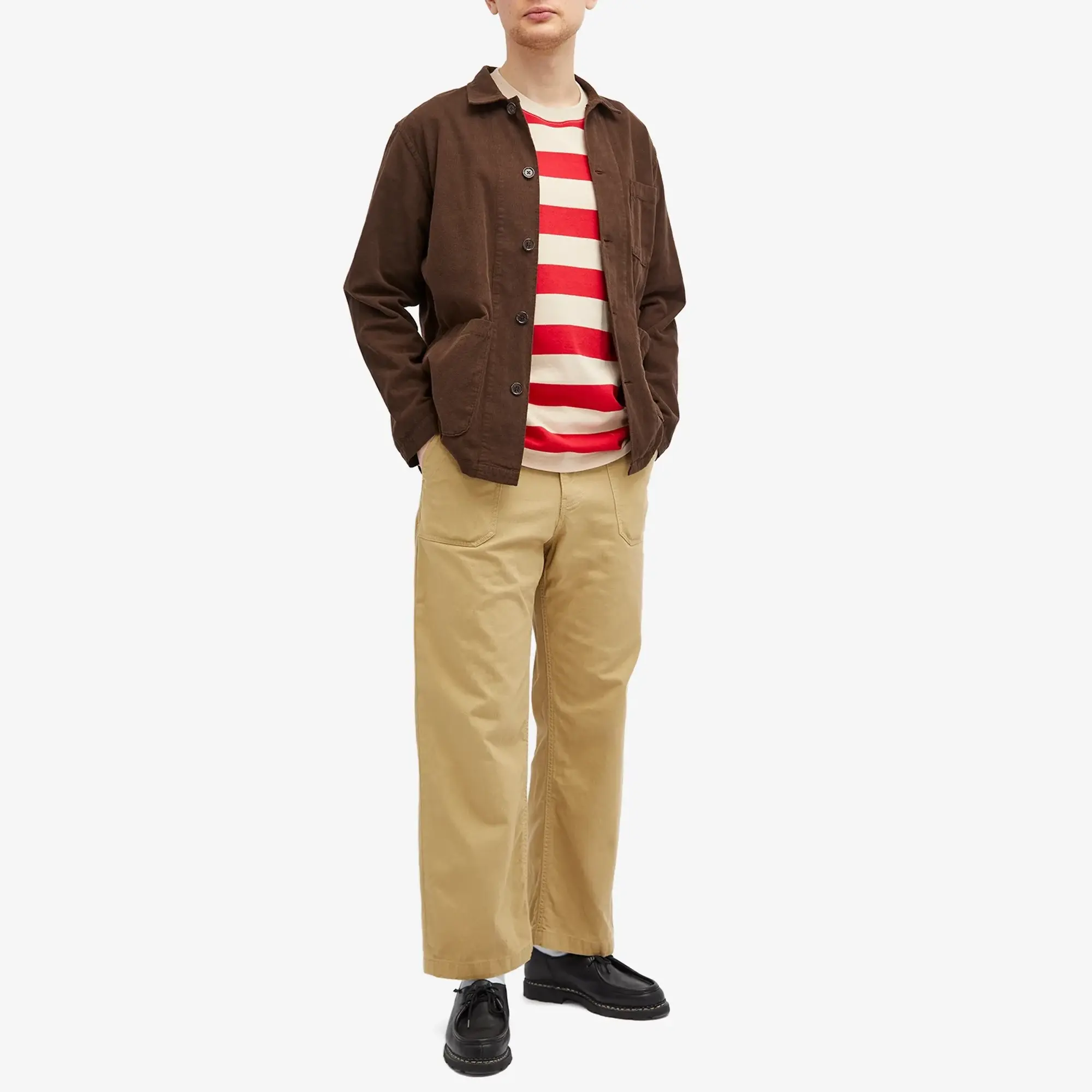 Uniform Bridge Men's Wide Fit Fatigue Pants Beige