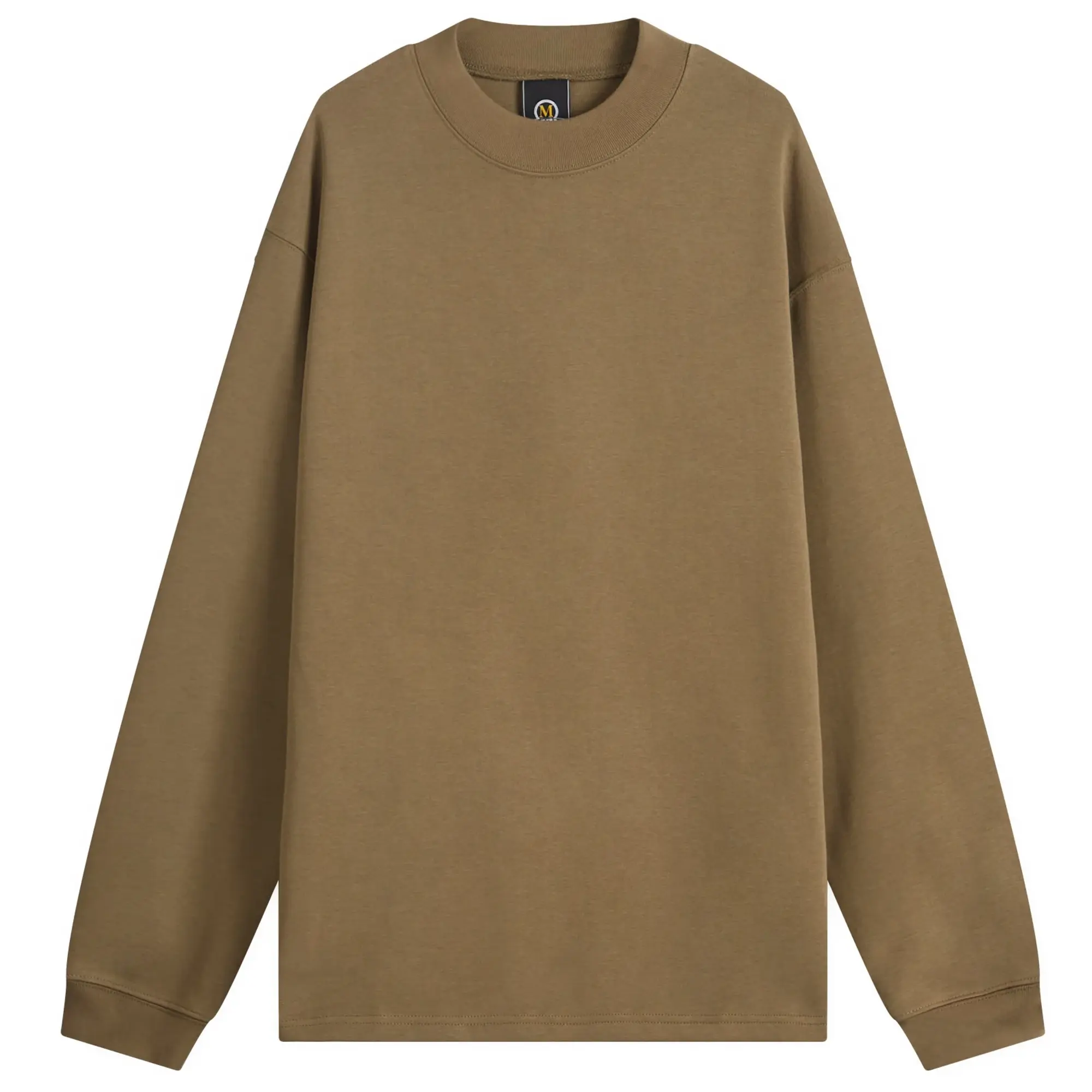FrizmWORKS Men's Mock Neck Long Sleeve T-Shirt Olive