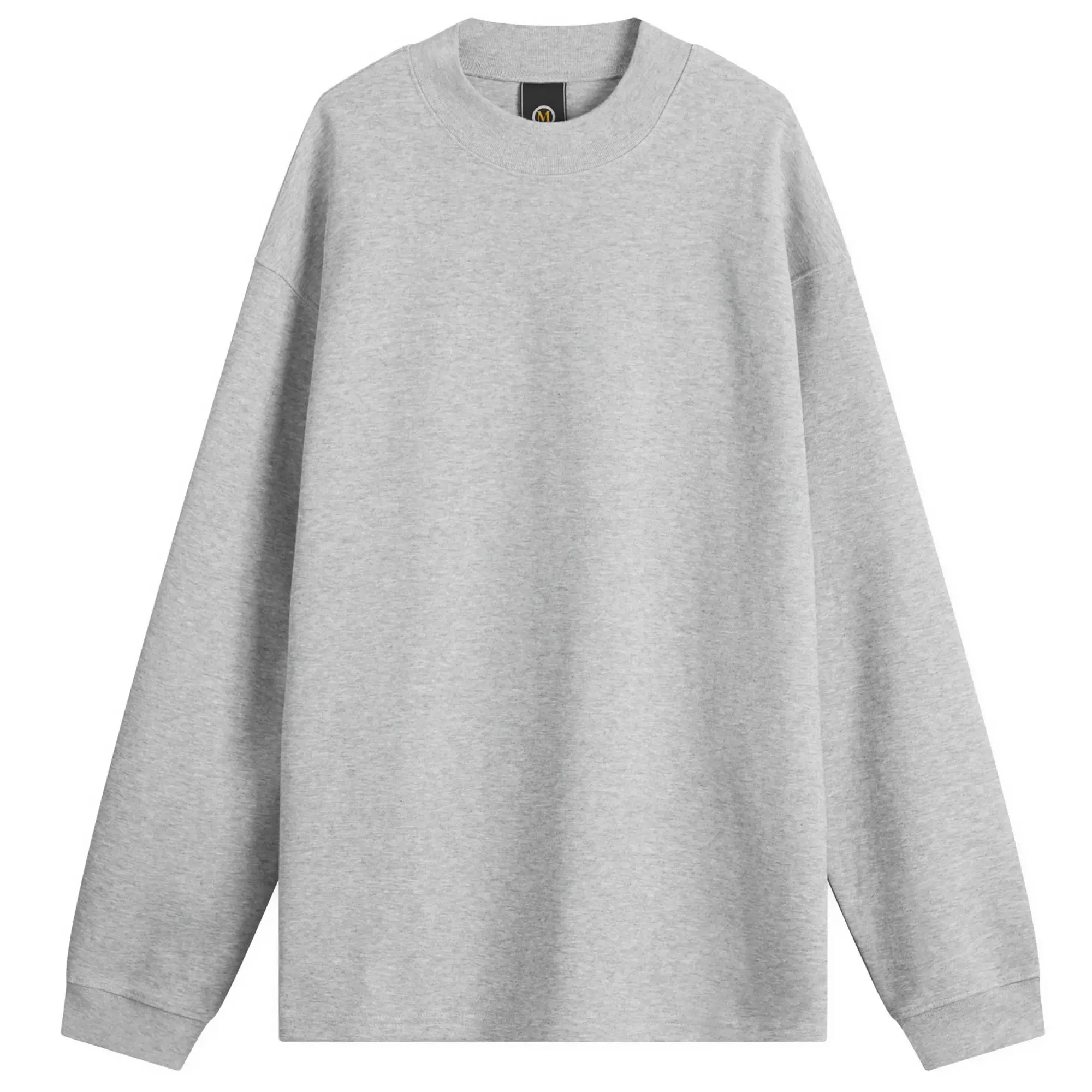 FrizmWORKS Men's Mock Neck Long Sleeve T-Shirt Grey