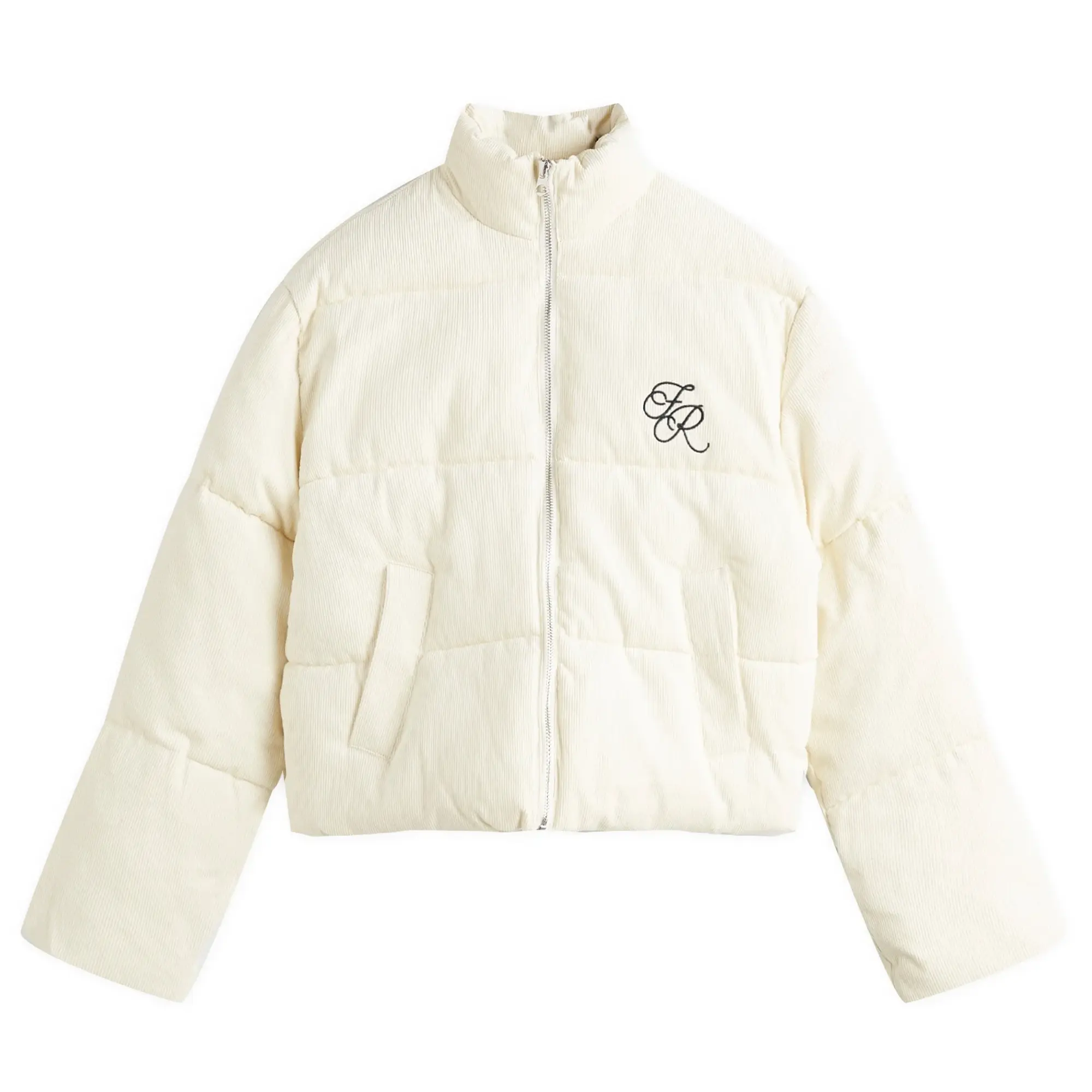 4th & Reckless Women's Arna Cord Puffer Jacket Cream