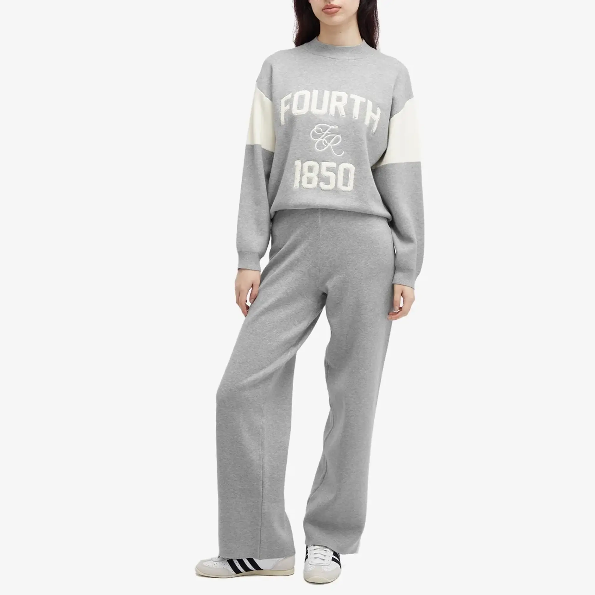 4th & Reckless Women's David Knitted Sweatpants Grey