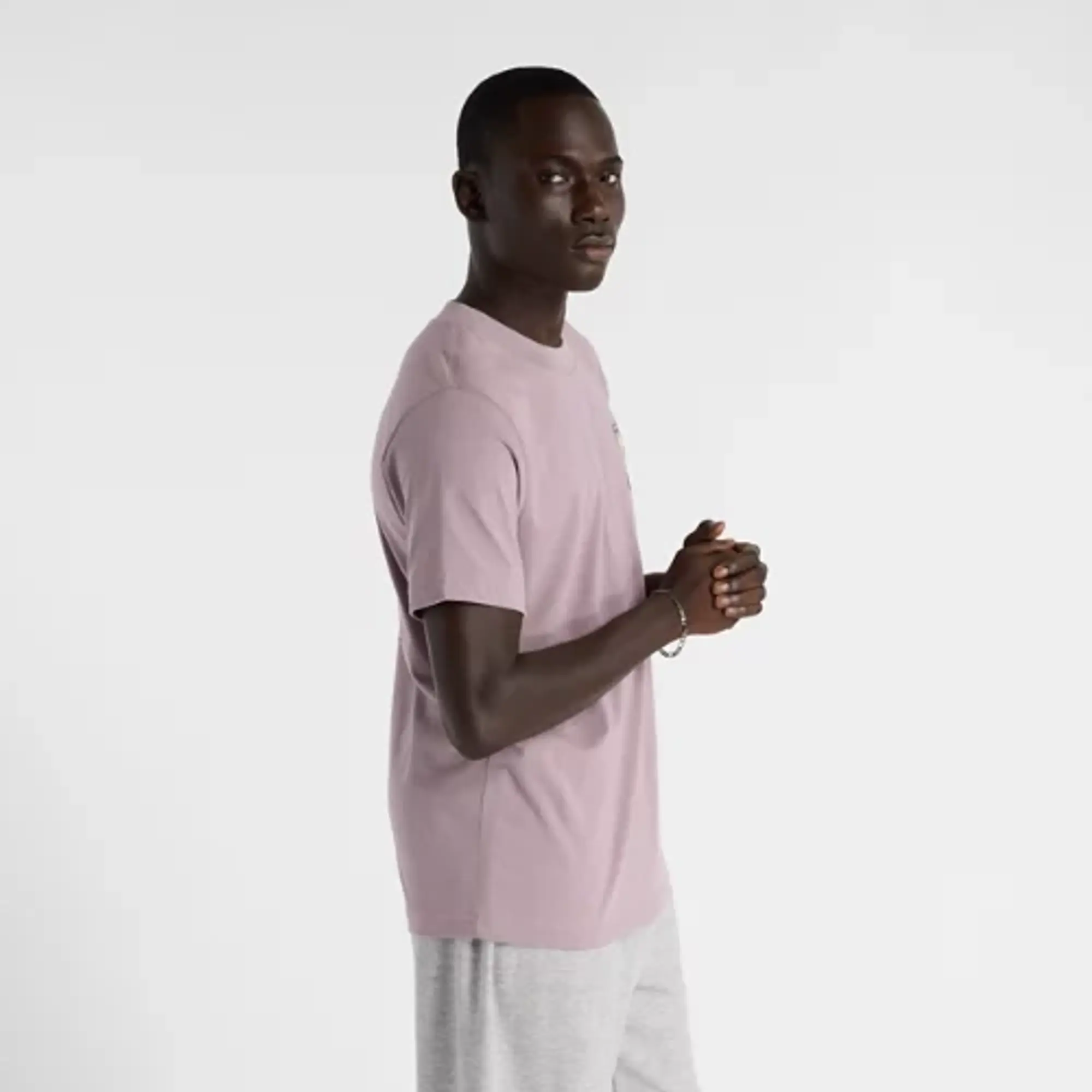 New Balance 550 Tee Men Shortsleeves Purple