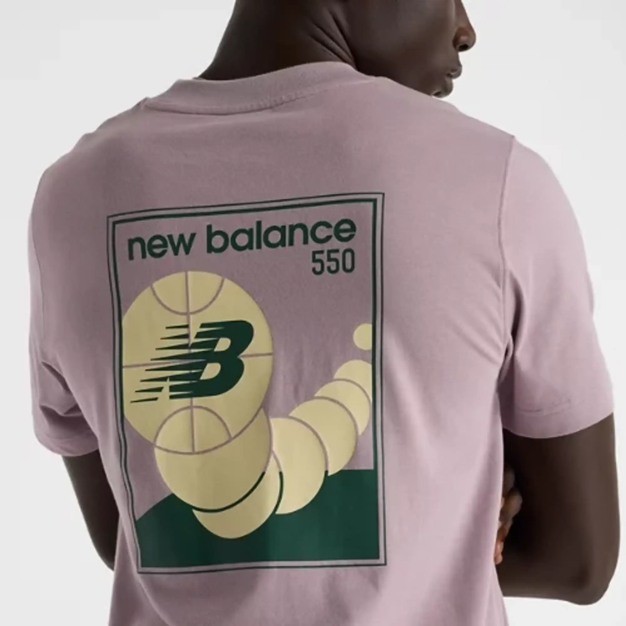 New Balance 550 Tee Men Shortsleeves Purple