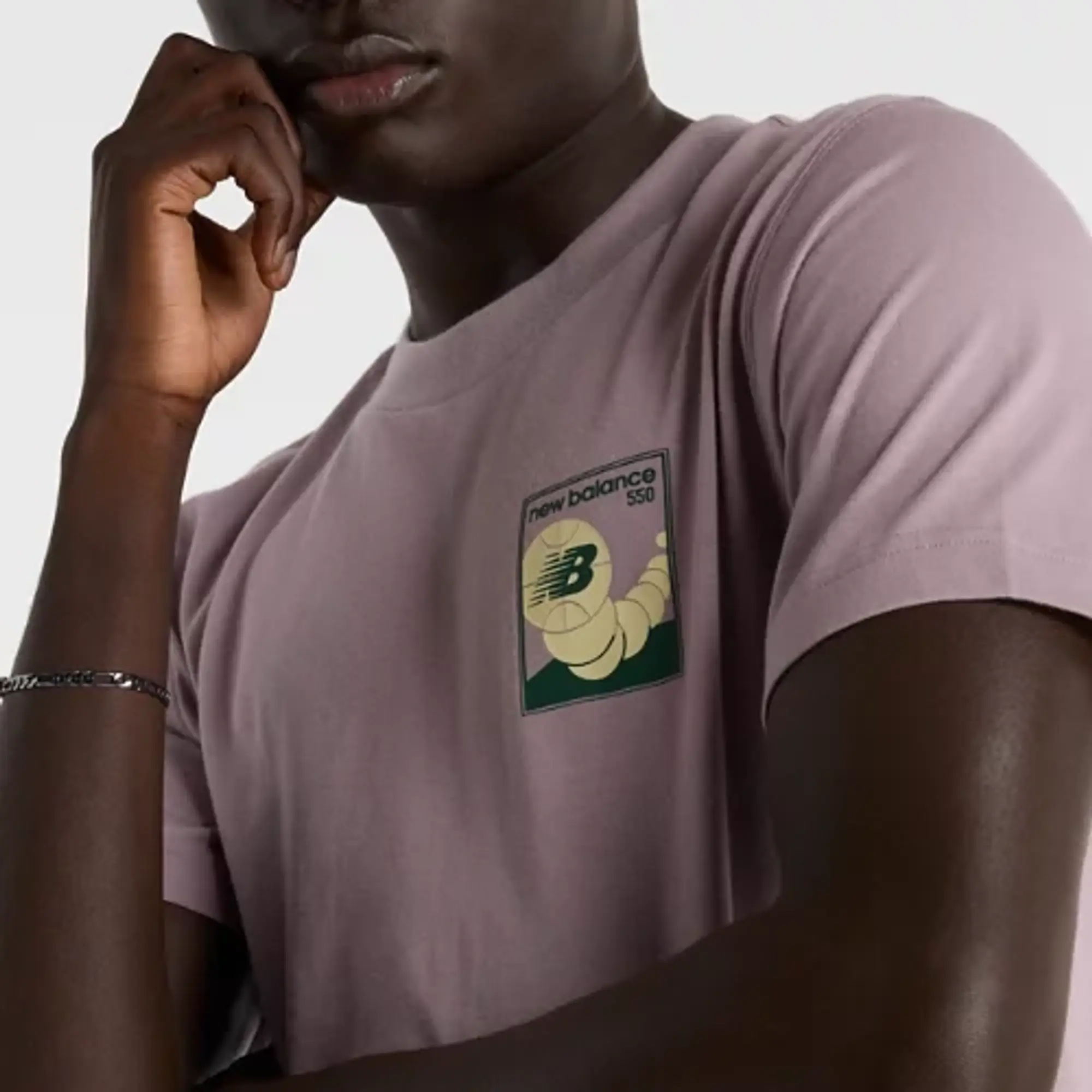 New Balance 550 Tee Men Shortsleeves Purple