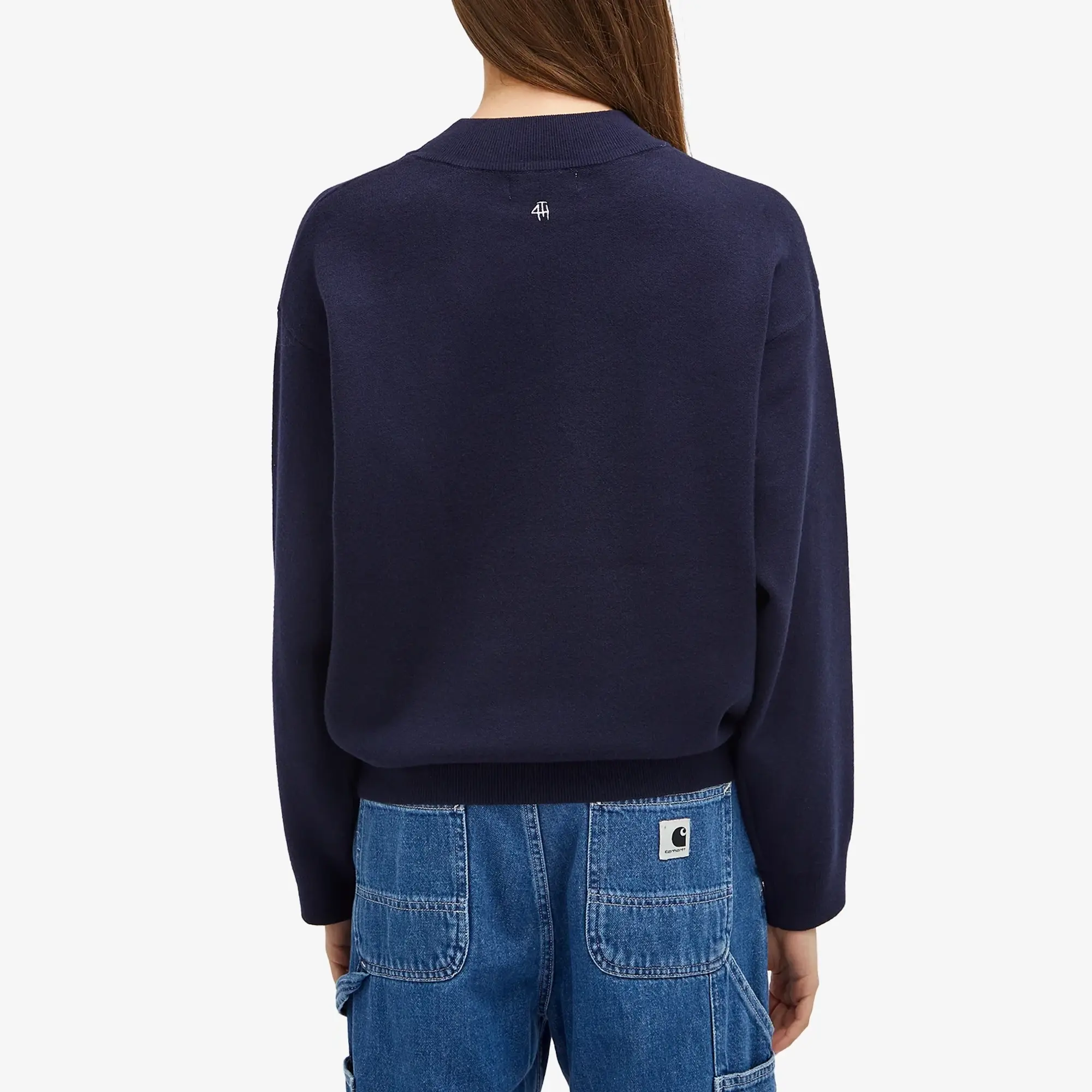 4th & Reckless Women's Valene Knit Jumper Navy
