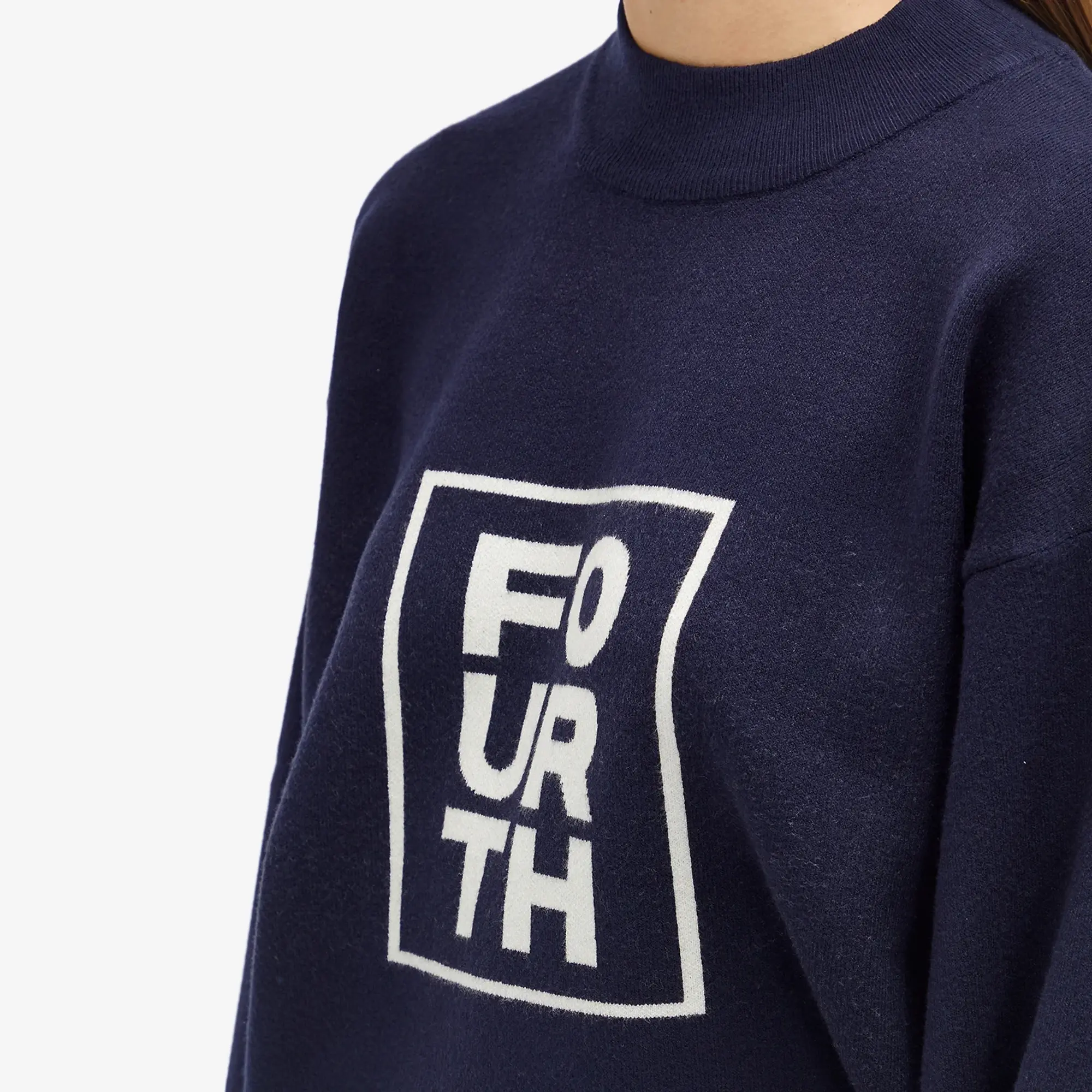 4th & Reckless Women's Valene Knit Jumper Navy