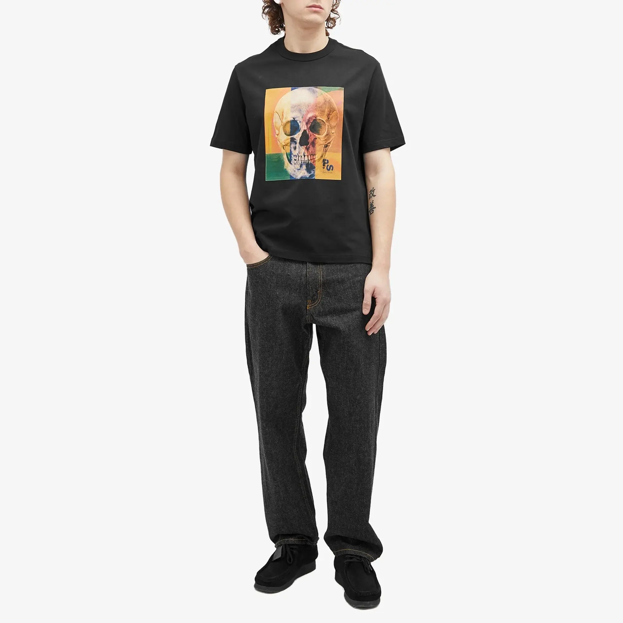Paul Smith Men's Skull Square T-Shirt Black