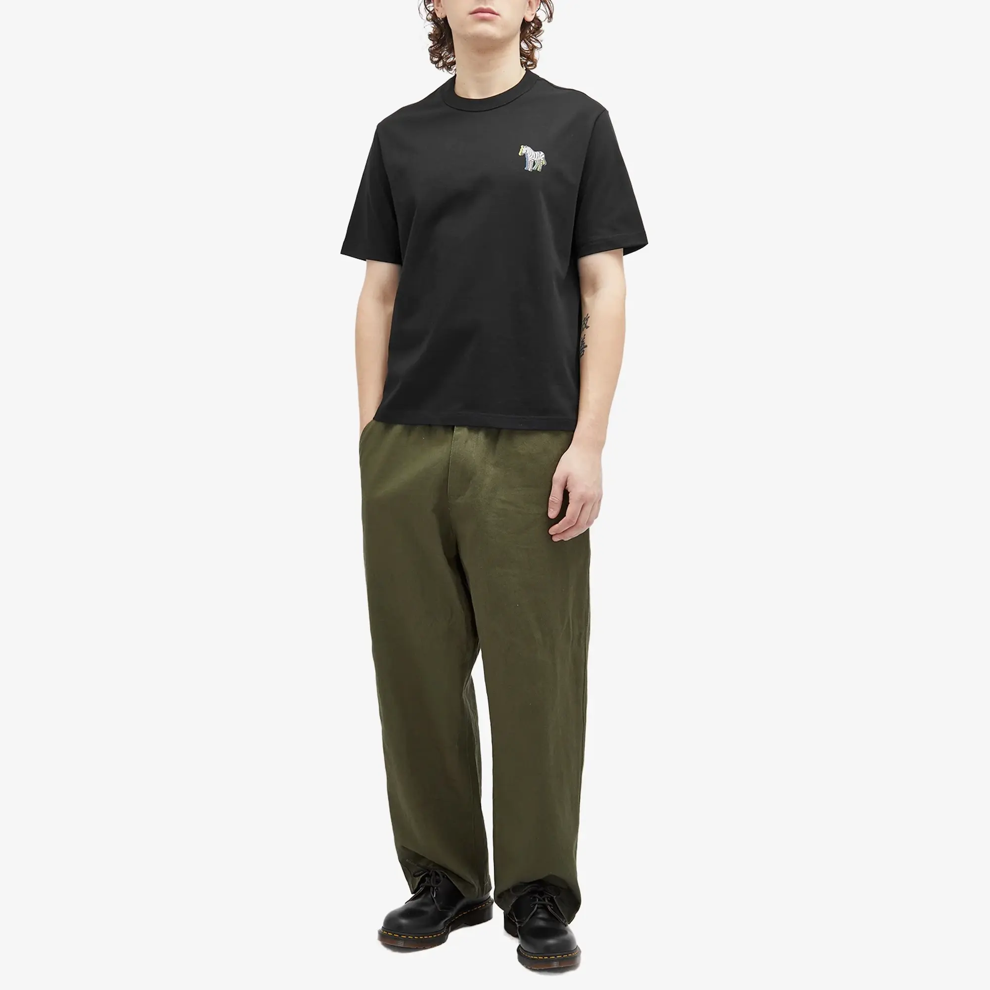 Paul Smith Men's Zebra Puff T-Shirt Black