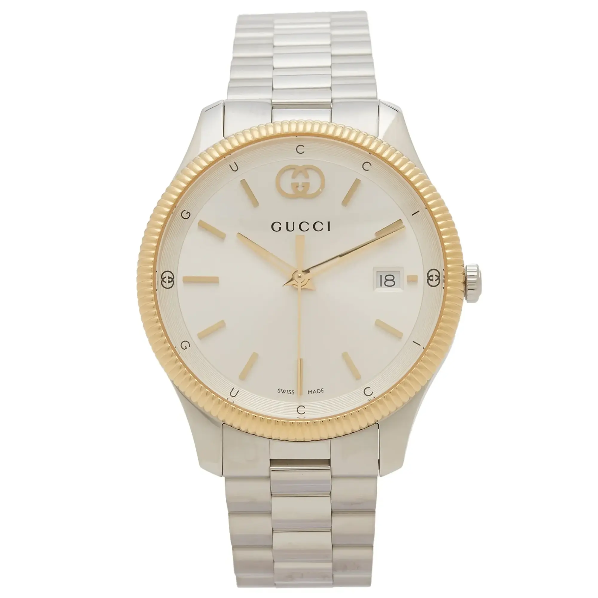 Gucci G-Timeless Watch 40mm Silver/Gold